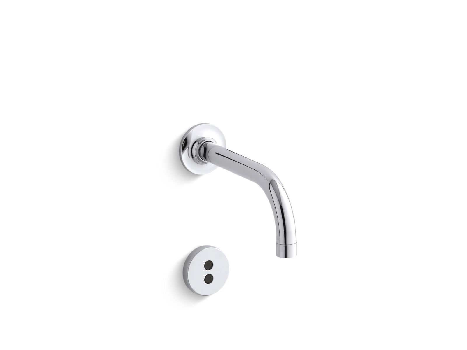Purist® Wall-mount touchless faucet trim with Insight™ technology and 6" 90-degree spout, requires valve
