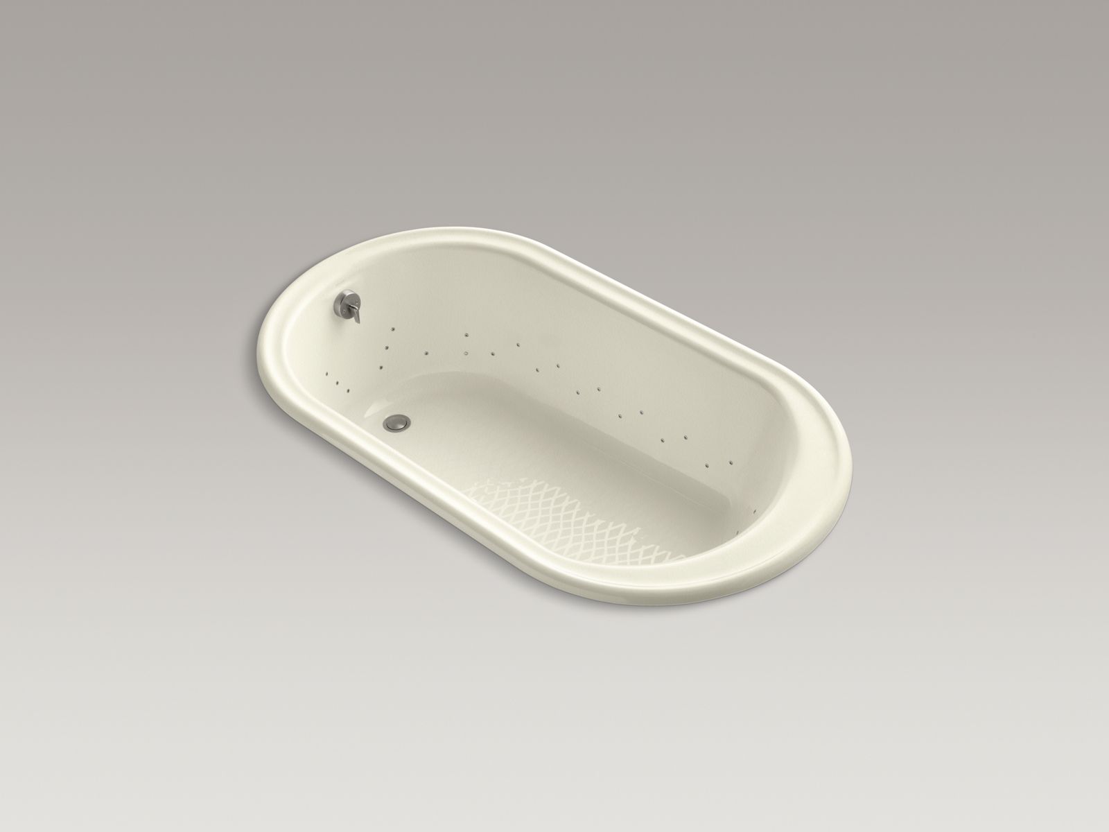 3143-iron-works-66-x-36-drop-in-bubblemassage-air-bath-with-vibrant-brushed-nickel-airjet-color-and-end-drain-5.jpg Iron Works® 66" x 36" drop-in BubbleMassage™ air bath with Vibrant® Brushed Nickel airjet color and end drain