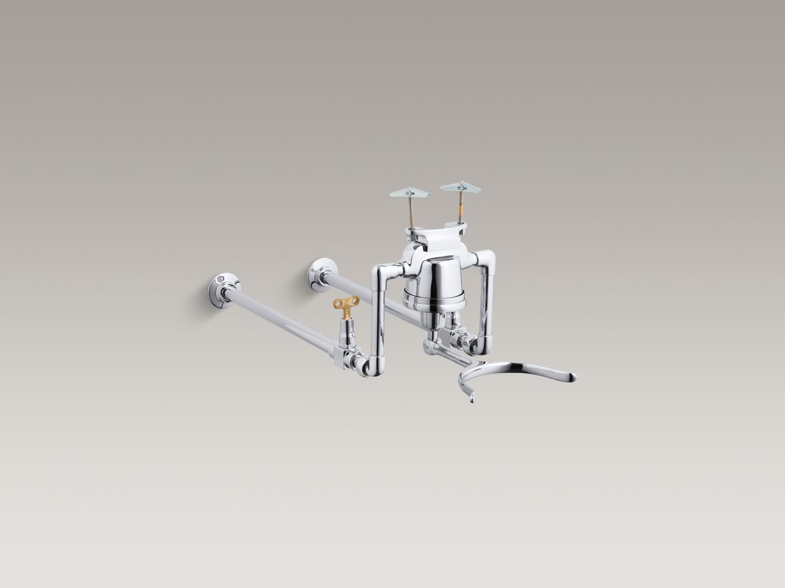 31452-knee-control-fitting-for-20-x-18-sink-1.jpg Knee control fitting for 20" x 18" sink