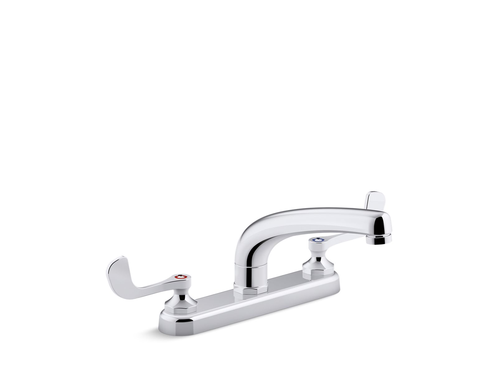 31459-triton-bowe-1-5-gpm-kitchen-sink-faucet-with-8-3-16-swing-spout-aerated-flow-and-wristblade-handles-1.jpg Triton® Bowe® 1.5 gpm kitchen sink faucet with 8-3/16" swing spout, aerated flow and wristblade handles