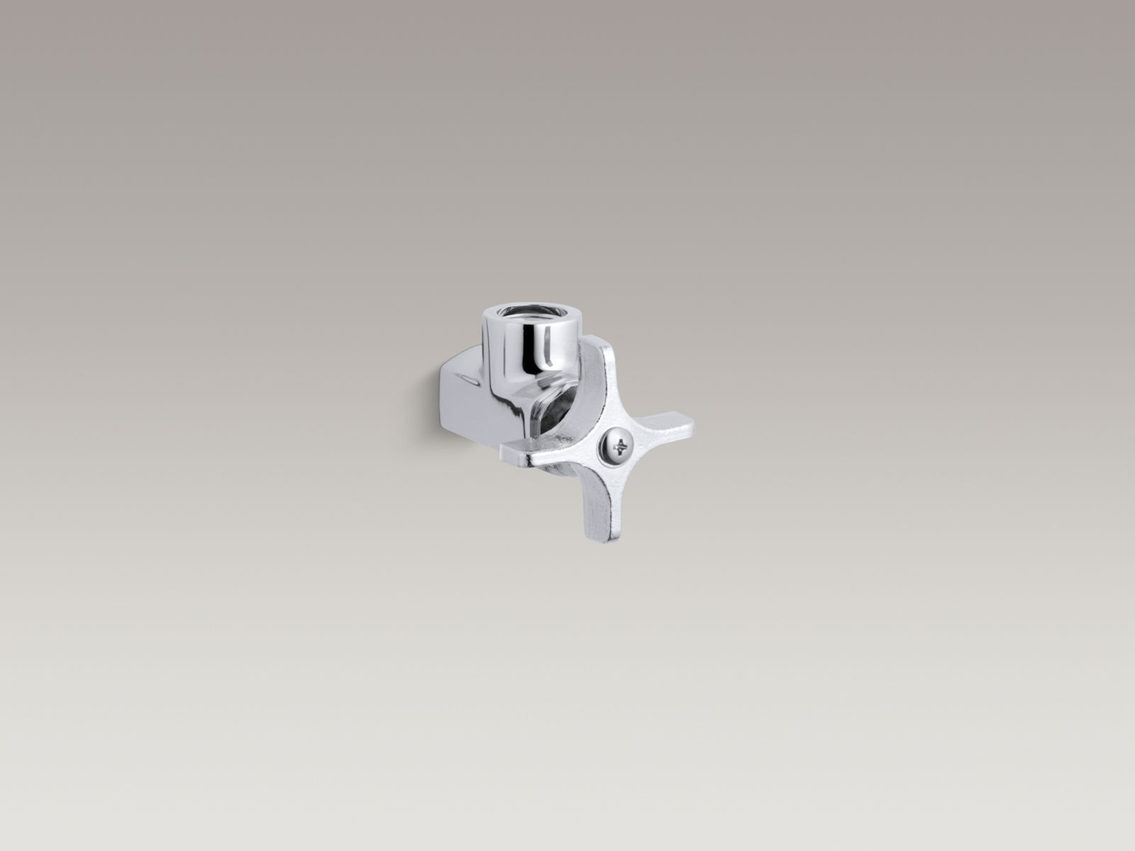 3/8" NPT angle stop with cross handle