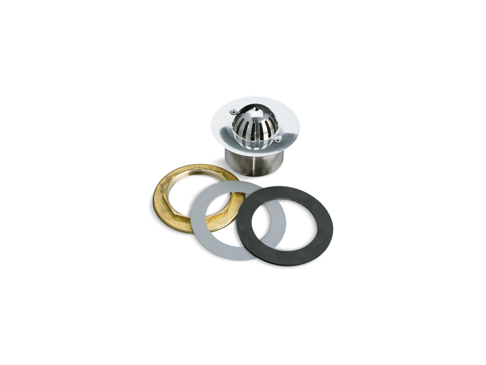Stainless steel beehive grate urinal strainer