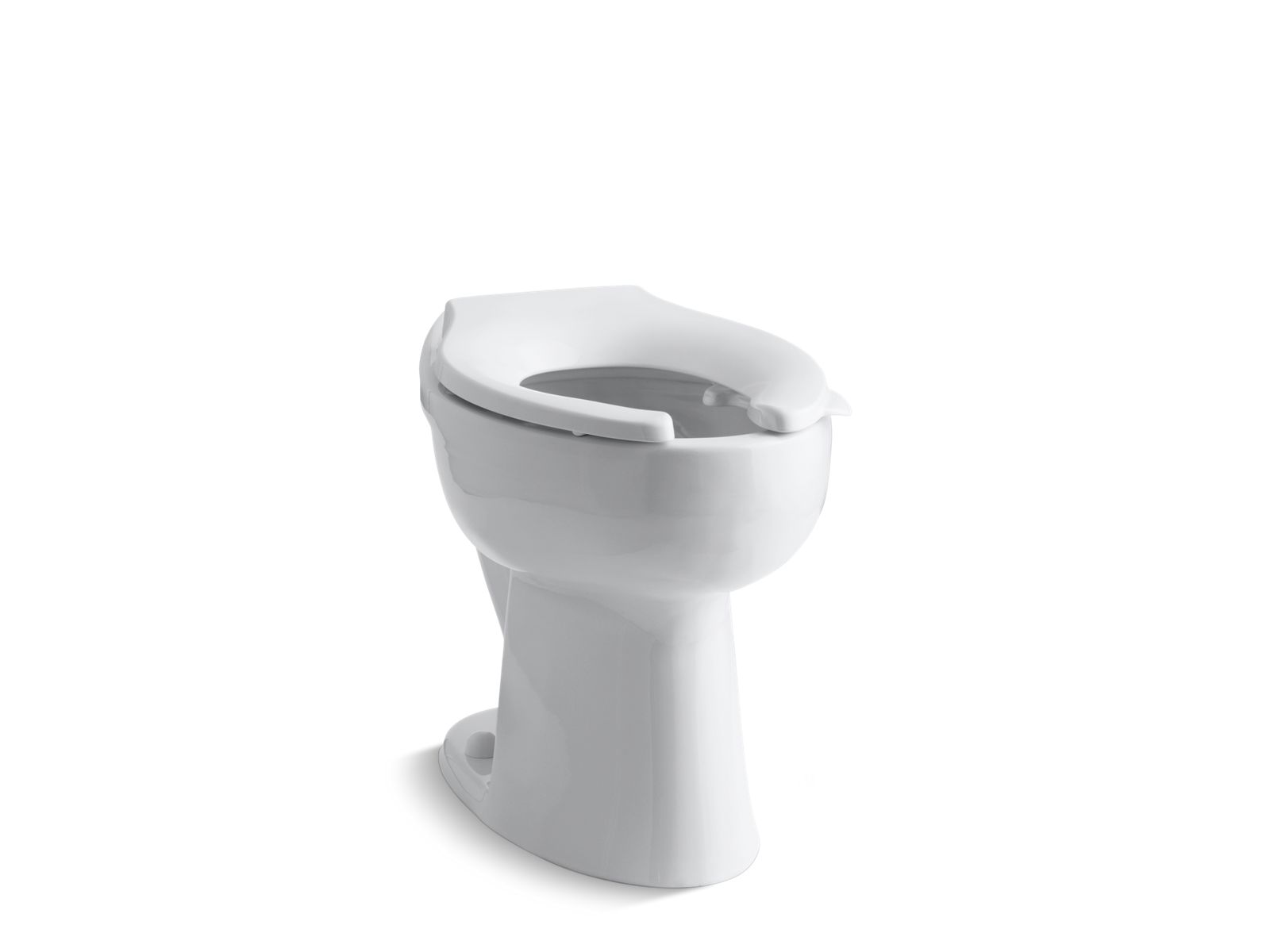 Highcliff™ 1.28 or 1.6 gpf 17-1/2" ADA elongated toilet bowl with rear inlet and bedpan lugs