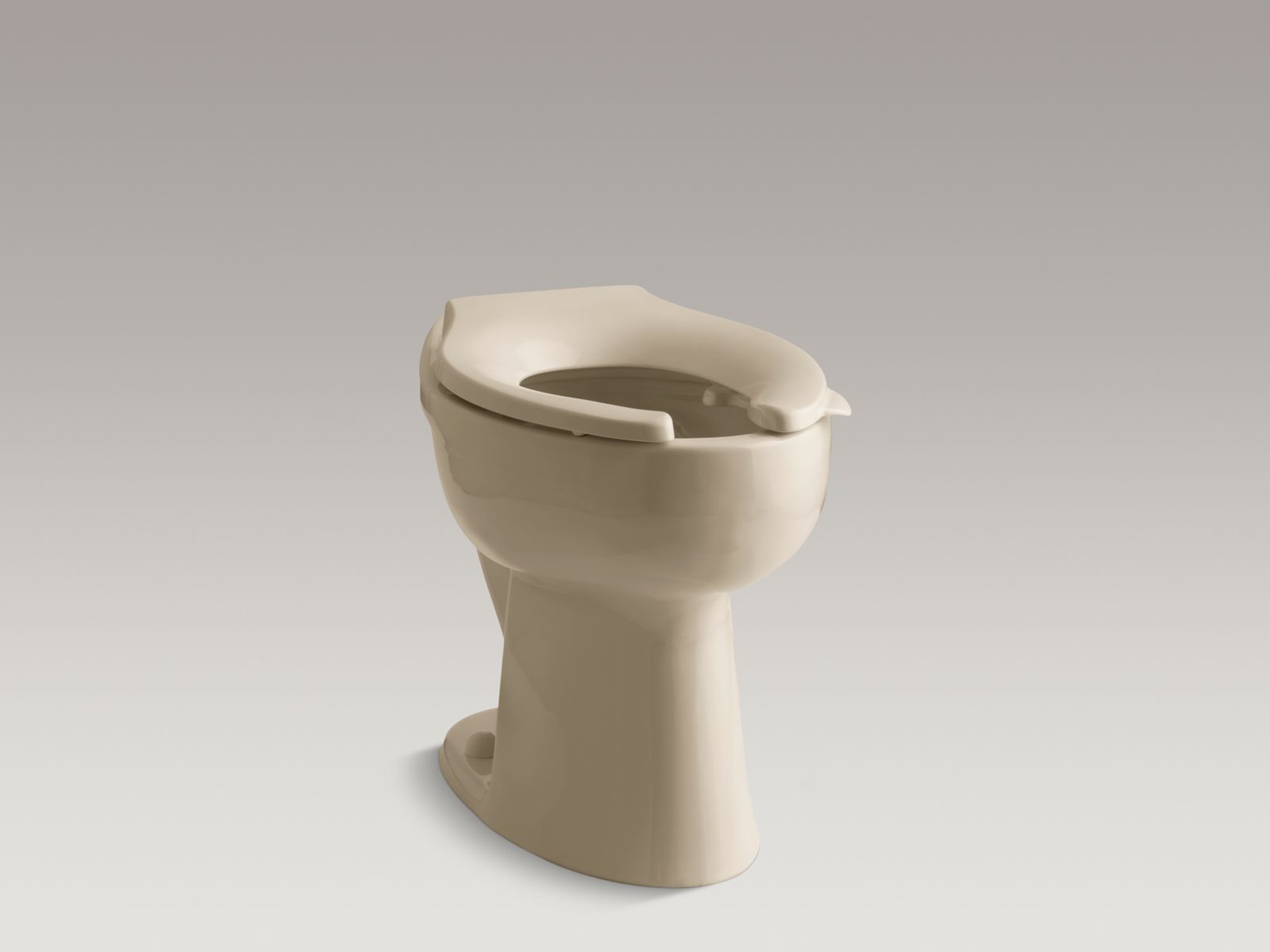Highcliff™ 1.28 or 1.6 gpf 17-1/2" ADA elongated toilet bowl with rear inlet and bedpan lugs