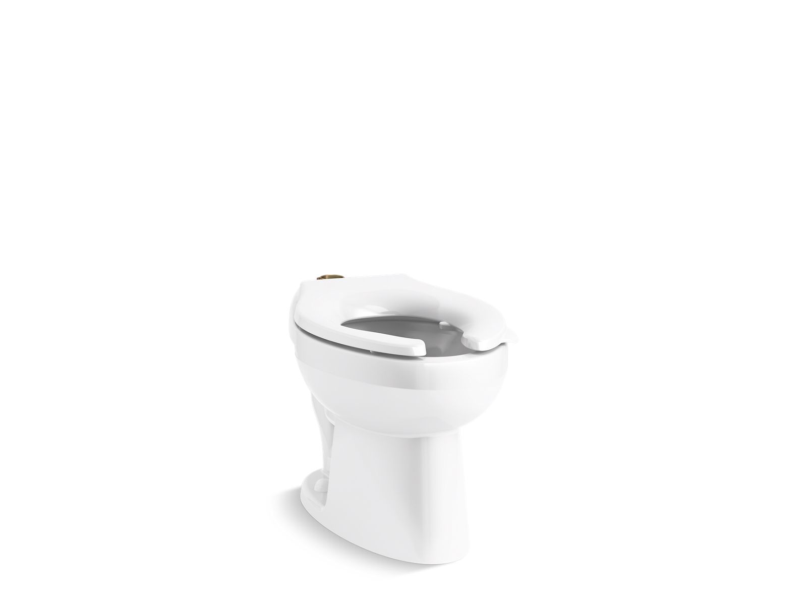 Wellcomme™ Ultra Floor-mount top spud flushometer bowl with bedpan lugs