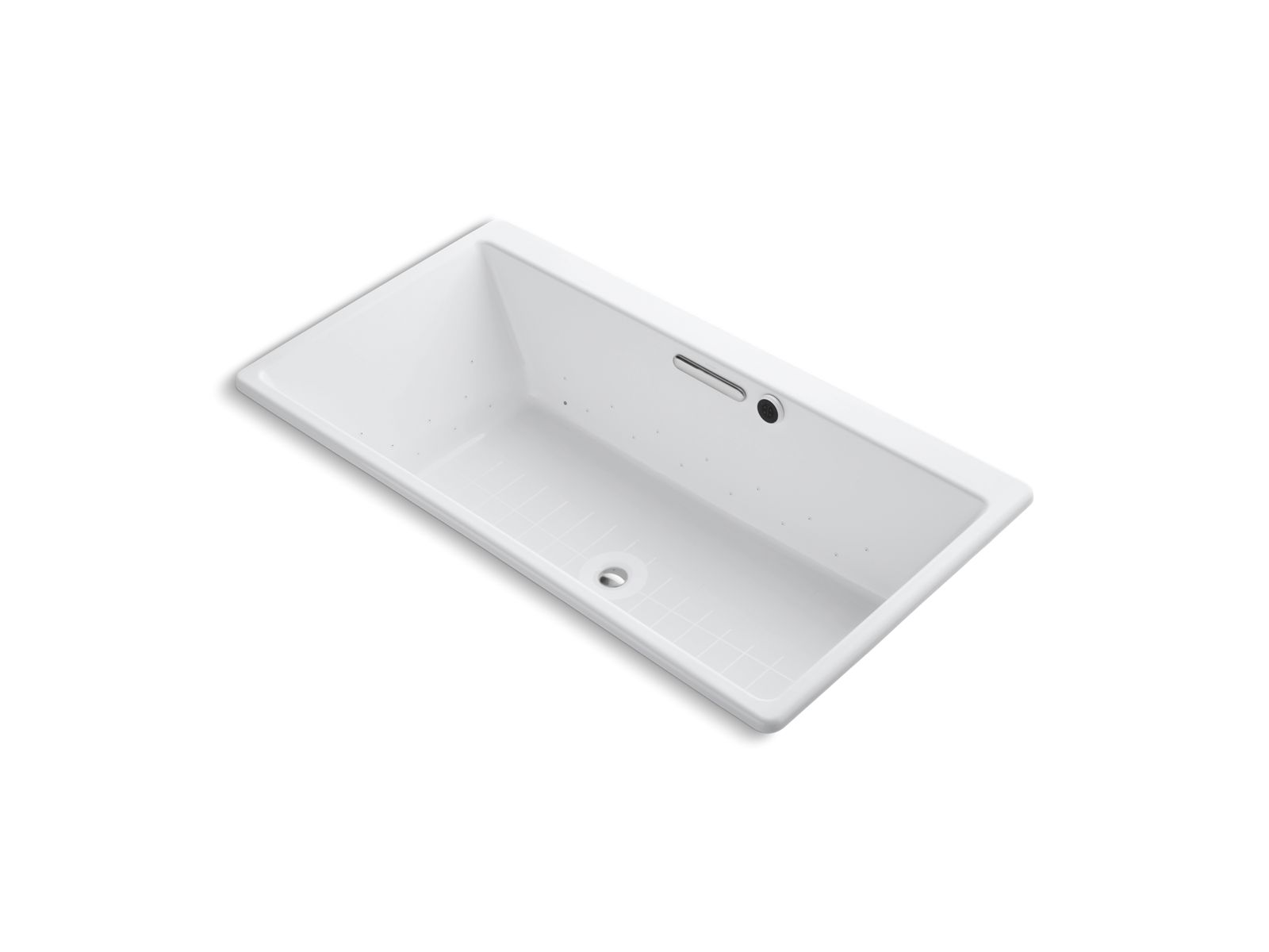 Rêve® 67" x 36" drop-in BubbleMassage™ air bath with White airjet finish