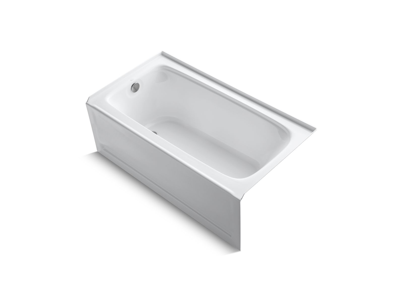 Bancroft® 60" x 32" alcove VibrAcoustic® bath with Bask® heated surface, integral flange, and left-hand drain