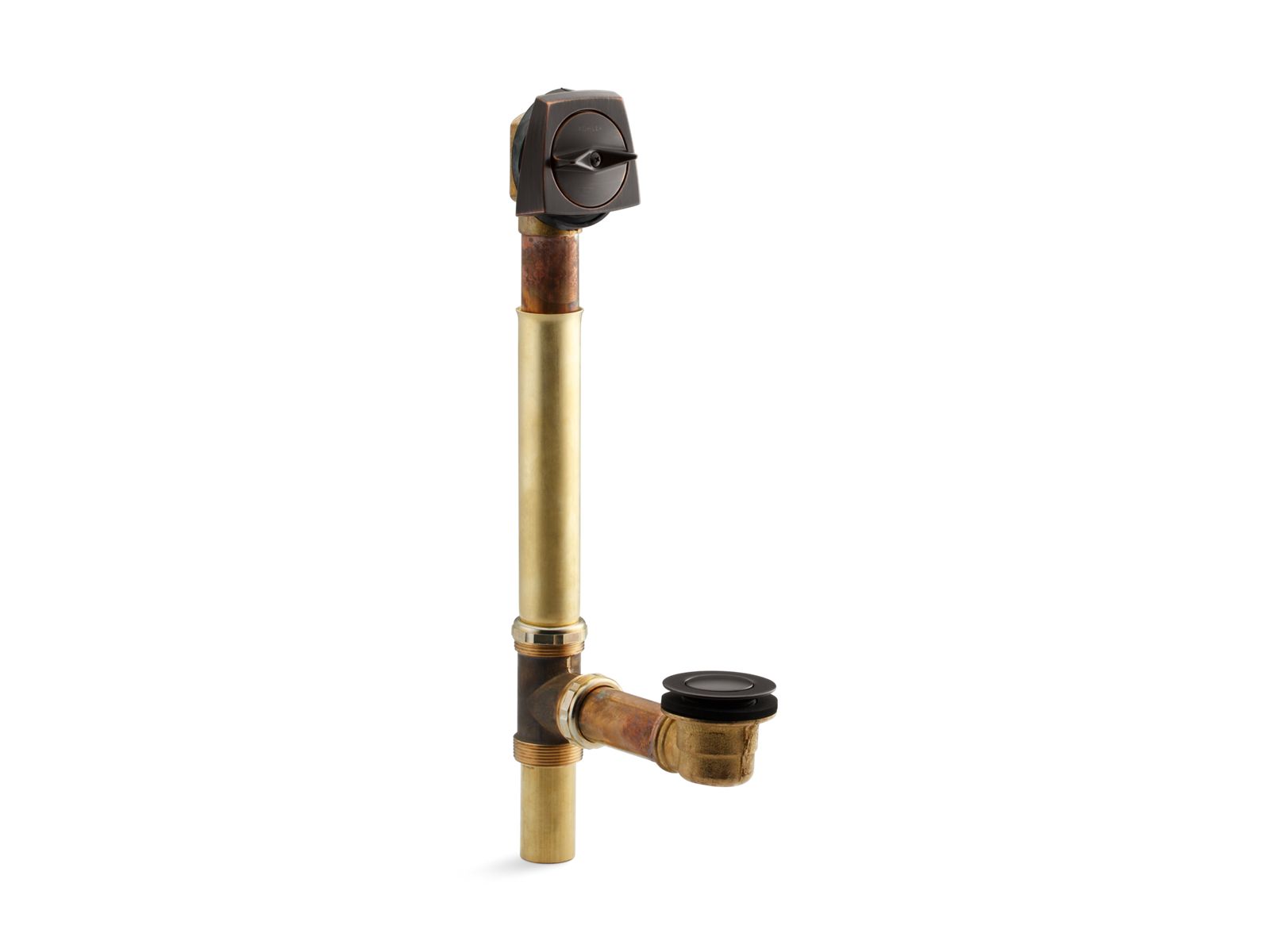 Clearflo 1-1/2" adjustable pop-up drain with above- or through-the-floor installations for 17"-24" deep baths