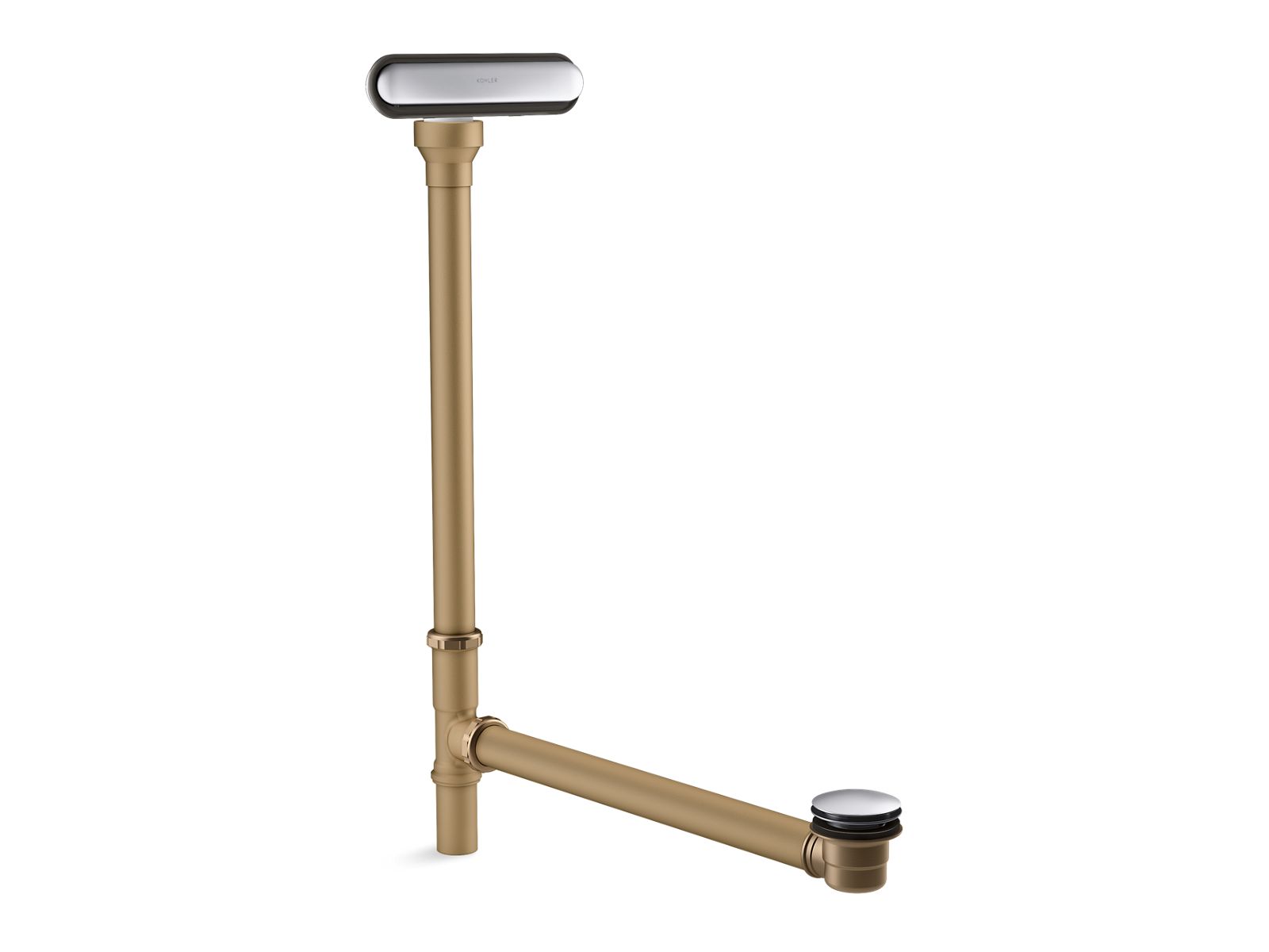 Clearflo Slotted overflow brass bath drain