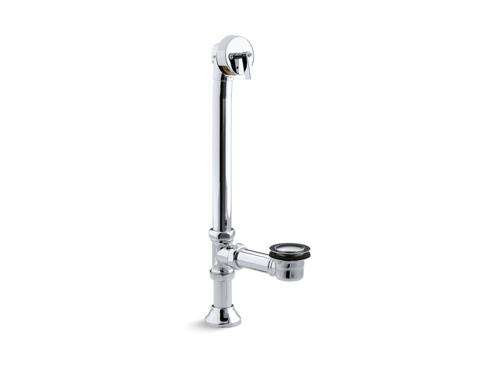 Iron Works® Decorative 1-1/2" adjustable pop-up bath drain for 5' whirlpool with tailpiece