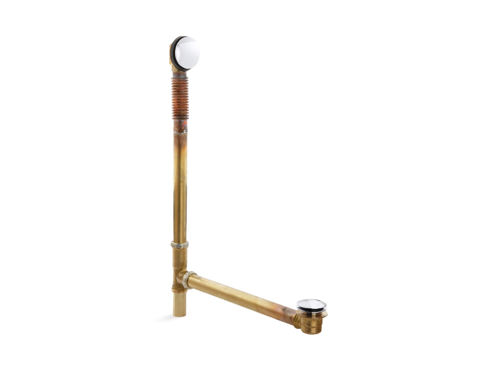 Clearflo Brass toe tap bath drain