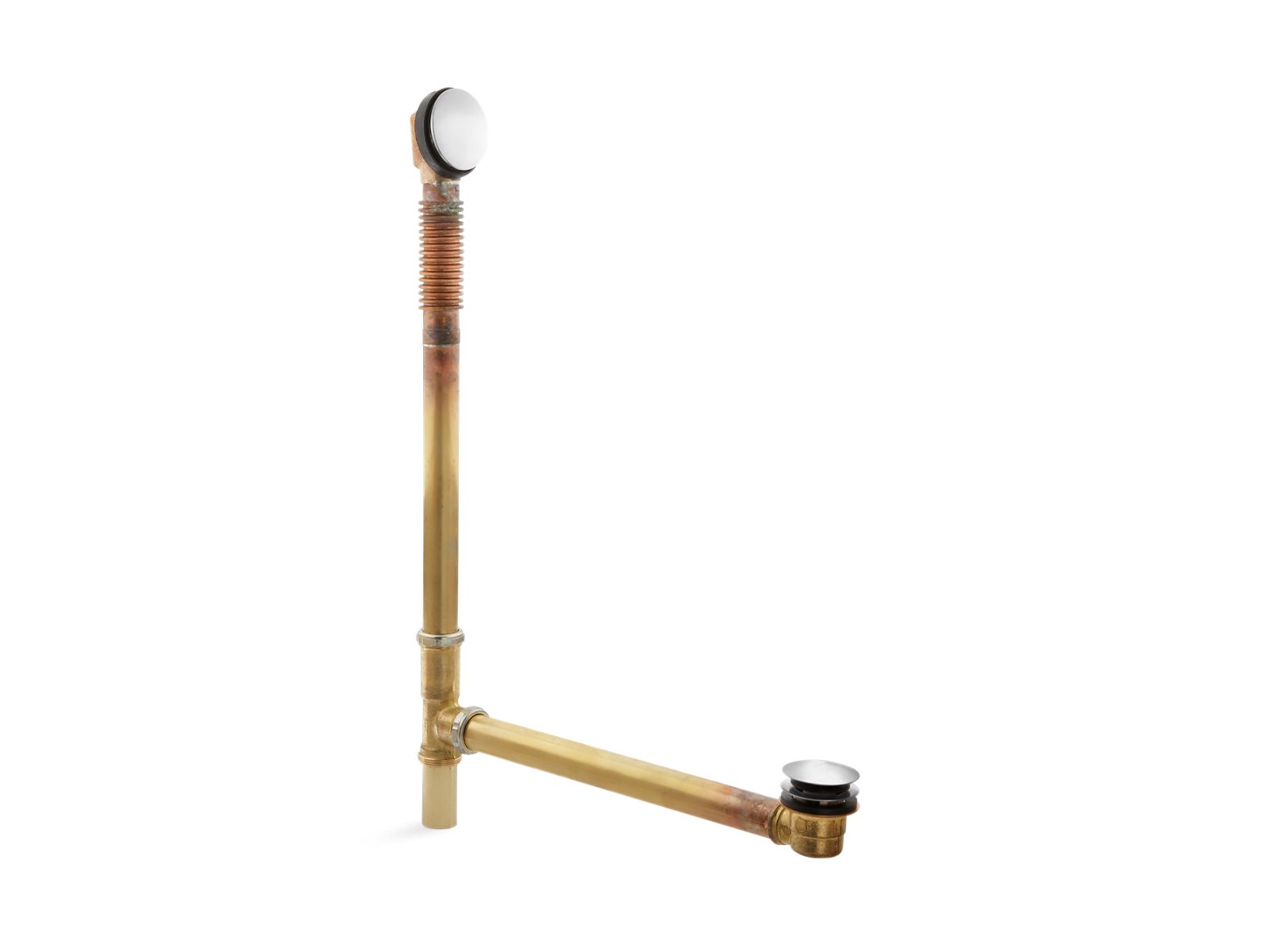 33237-clearflo-brass-toe-tap-bath-drain-10.jpg Clearflo Brass toe tap bath drain