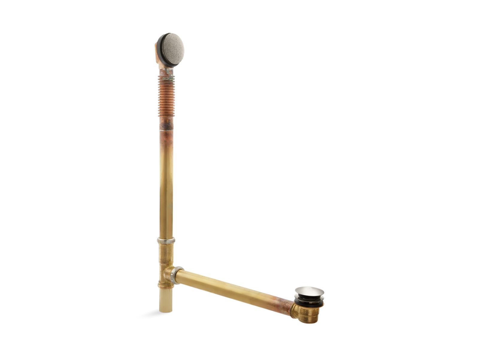 33237-clearflo-brass-toe-tap-bath-drain-14.jpg Clearflo Brass toe tap bath drain