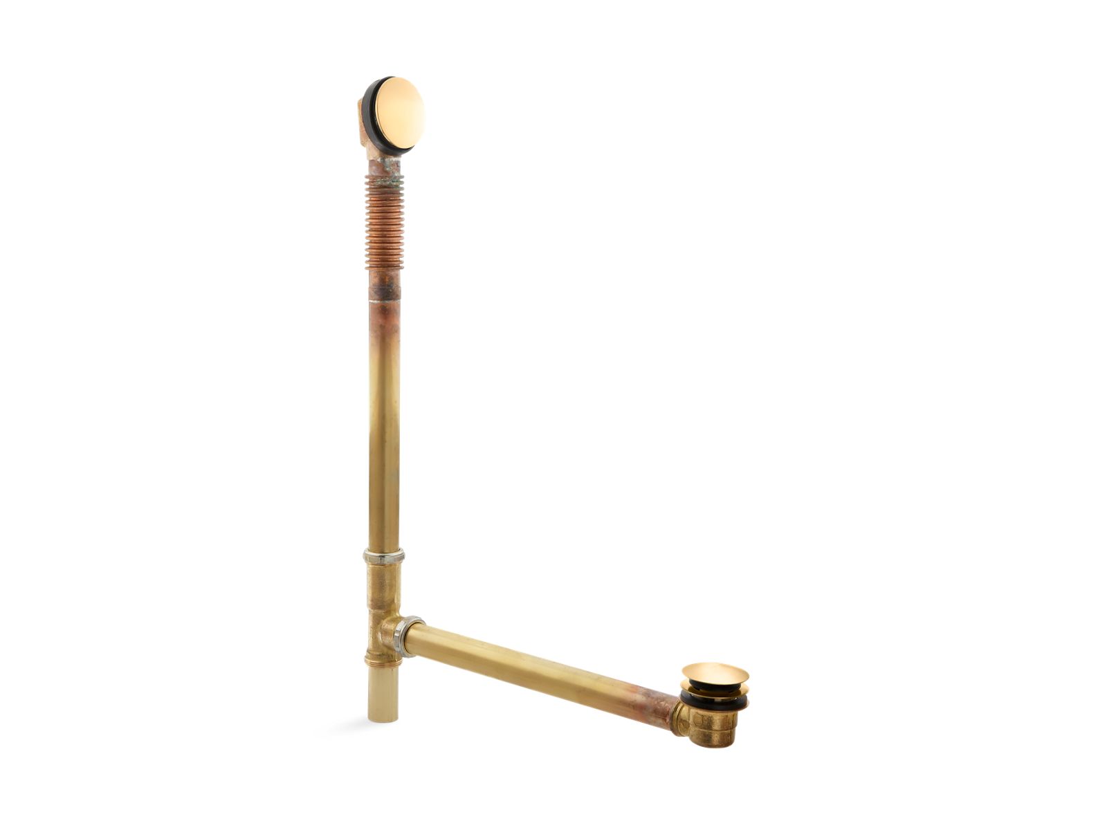 33237-clearflo-brass-toe-tap-bath-drain-3.jpg Clearflo Brass toe tap bath drain