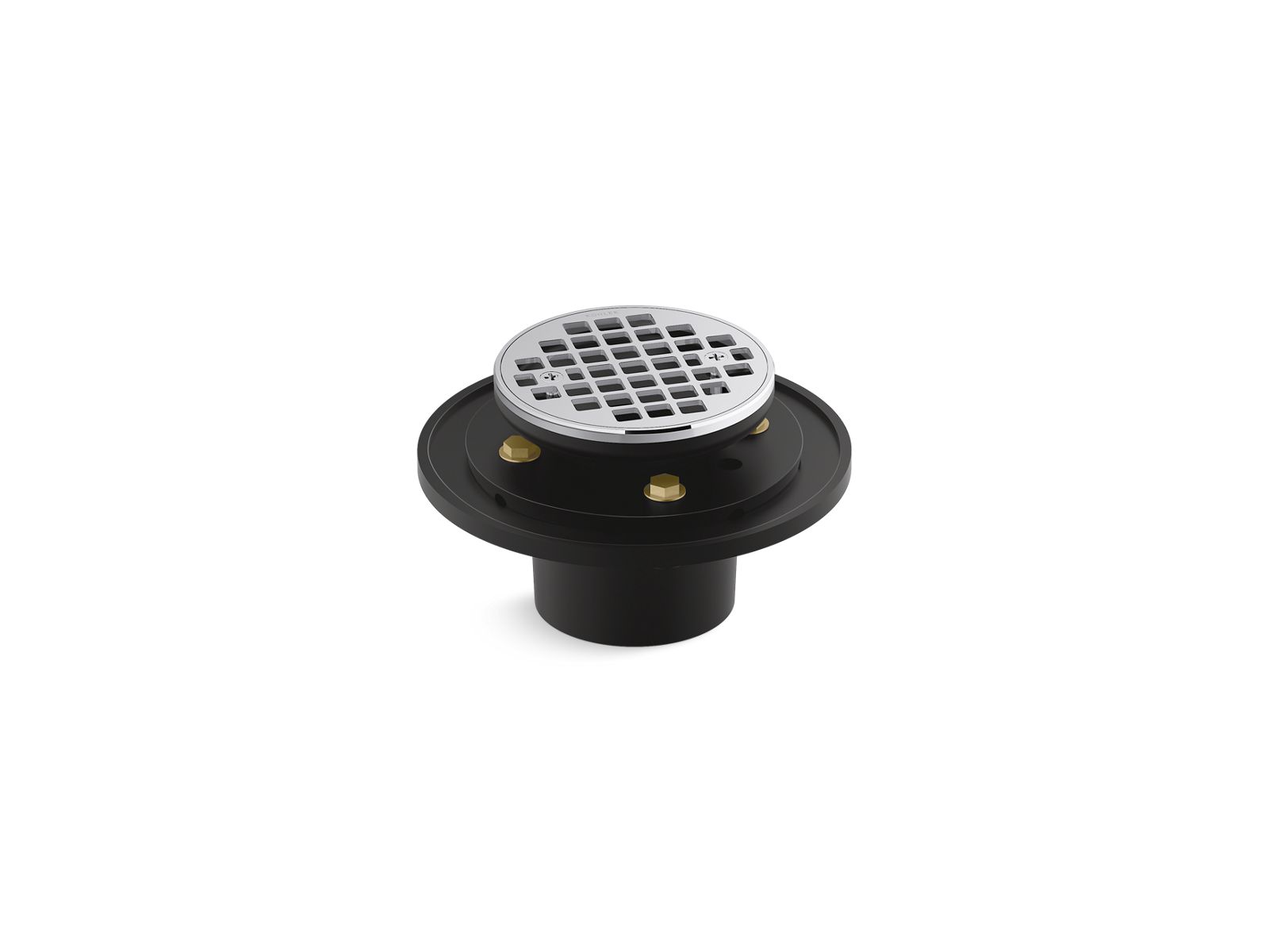 Clearflo Round brass tile-in shower drain
