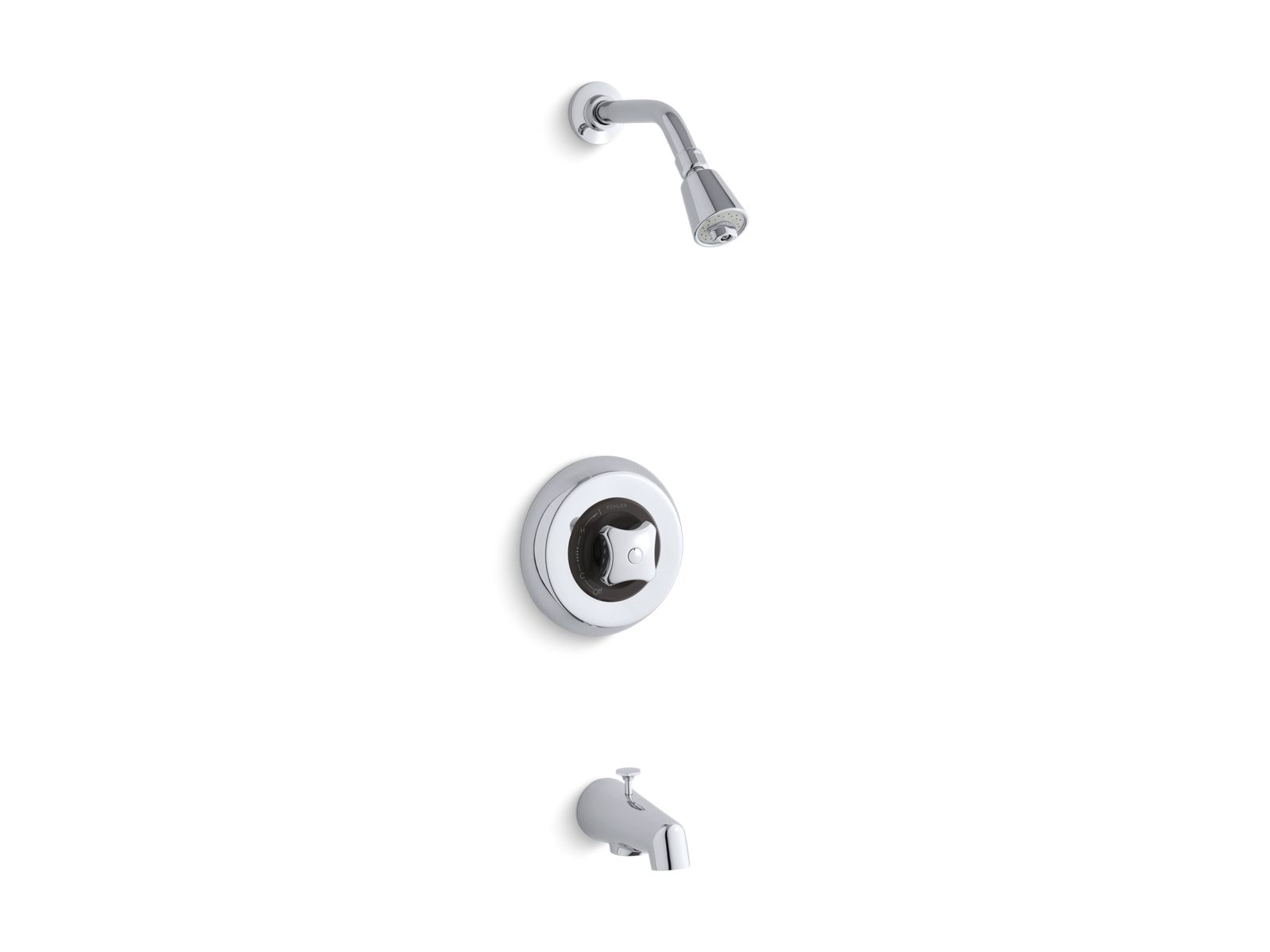 Triton® Rite-Temp® bath and shower valve trim with standard handle, NPT spout and 2.5 gpm showerhead