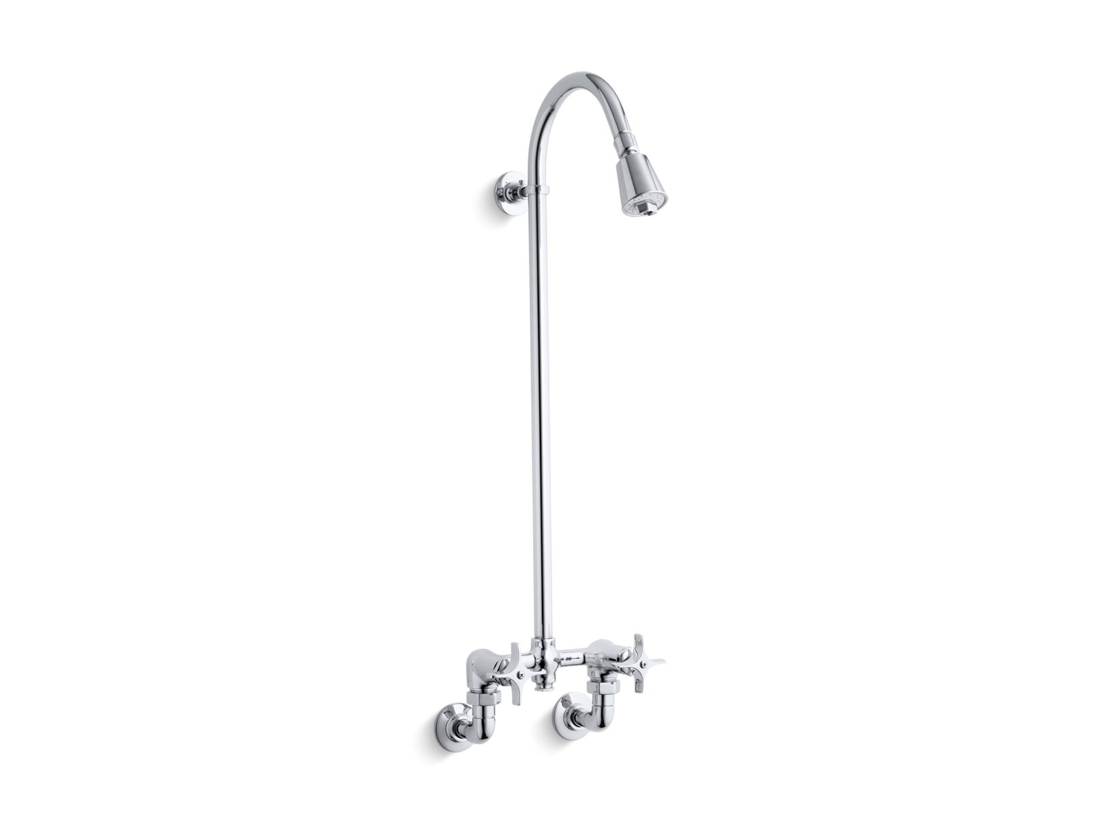 Industrial exposed shower