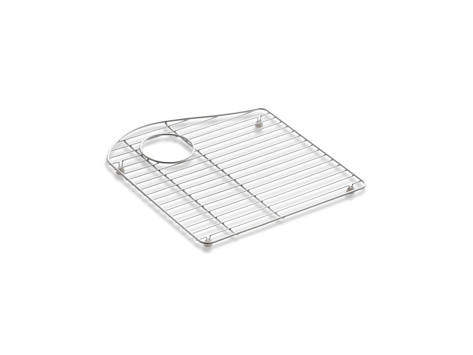 Lawnfield® Stainless steel sink rack, 15-13/32" x 16-1/2