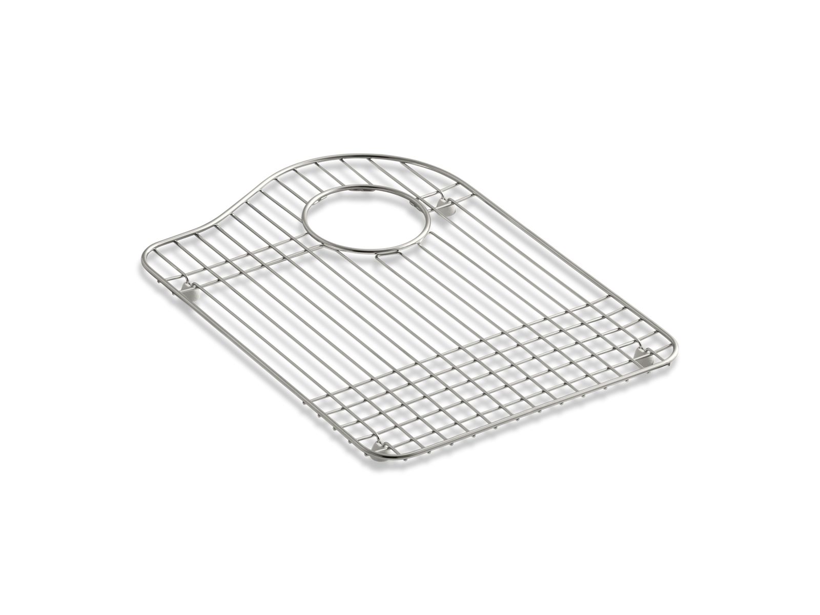 Hartland® Stainless steel right-hand side sink rack, 12-3/16" x 14-13/16"