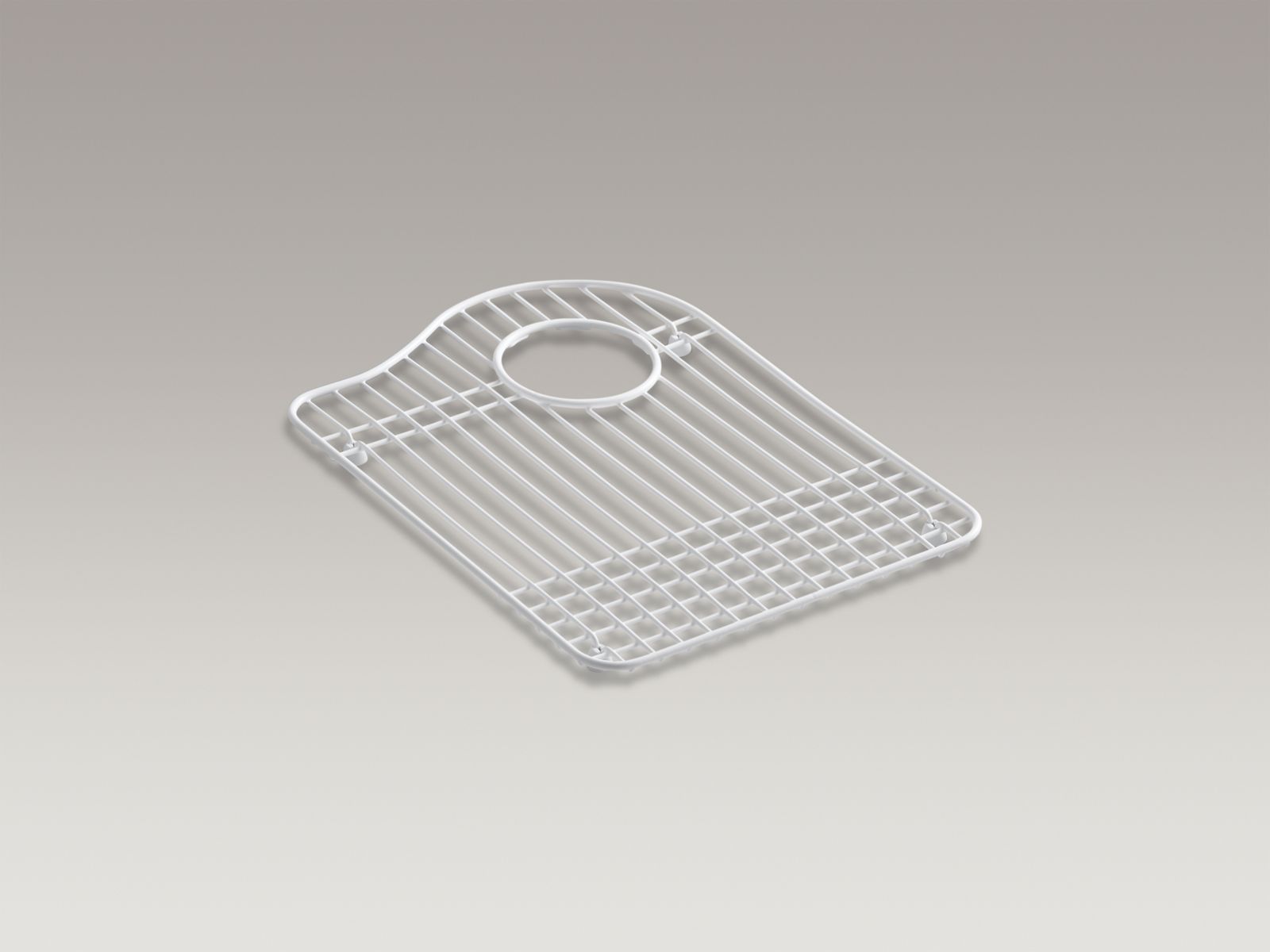 Hartland® Stainless steel right-hand side sink rack, 12-3/16" x 14-13/16"