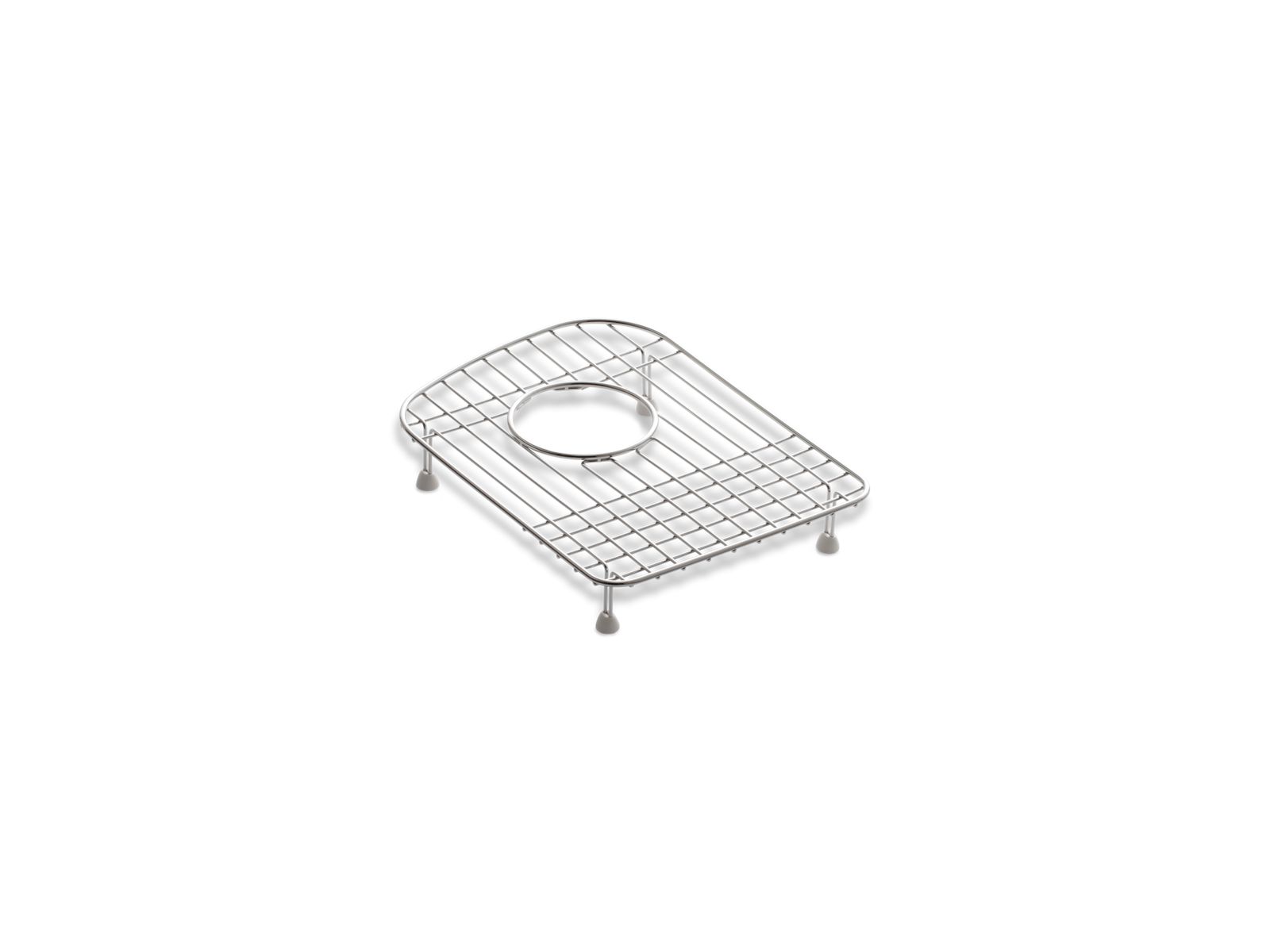 Woodfield® 9-1/2" x 13" stainless steel sink rack, for left bowl