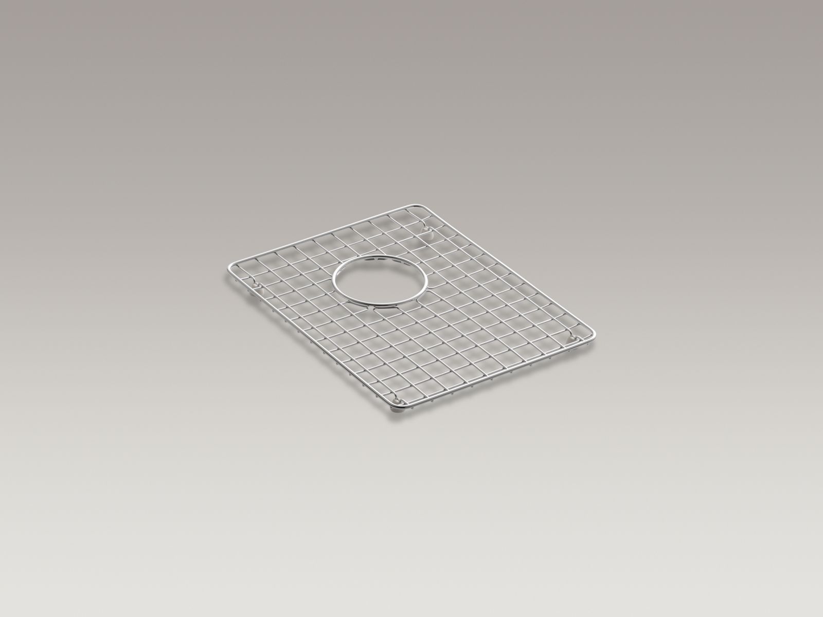 Clarity™ Stainless steel left-hand side sink rack, 14-1/4" x 10-7/8"