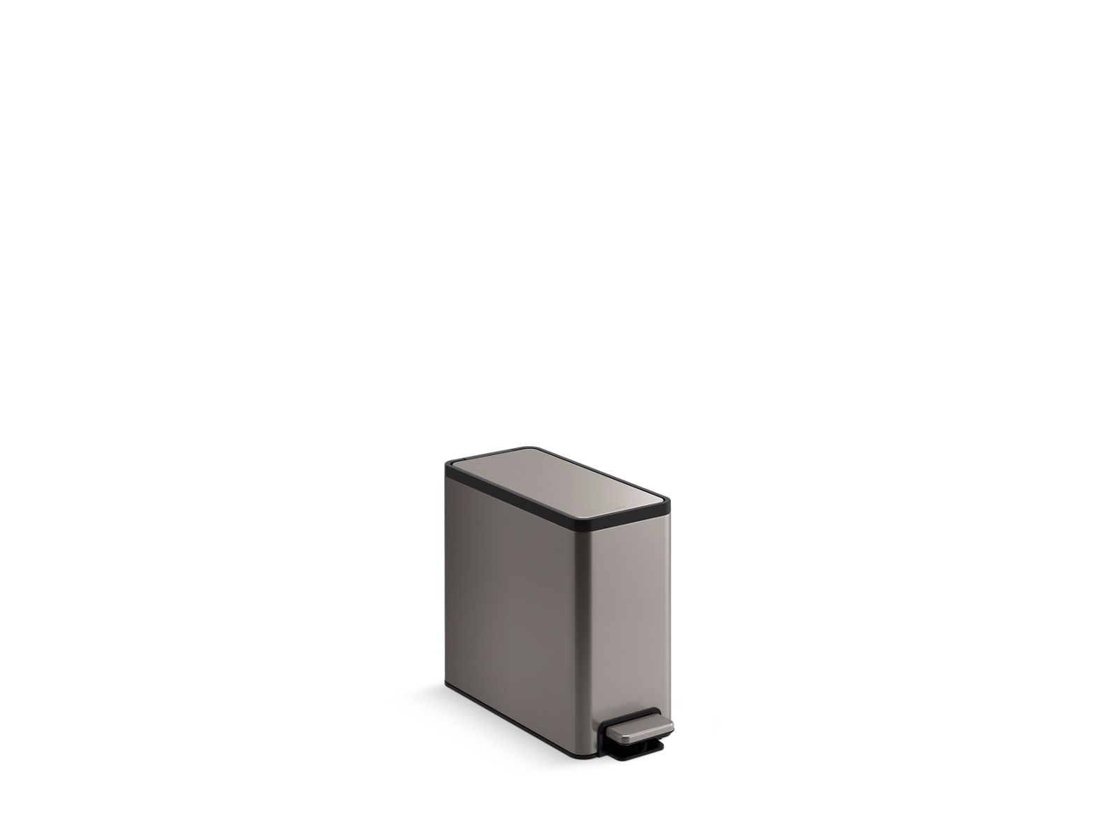 2.5-gallon slim step trash can