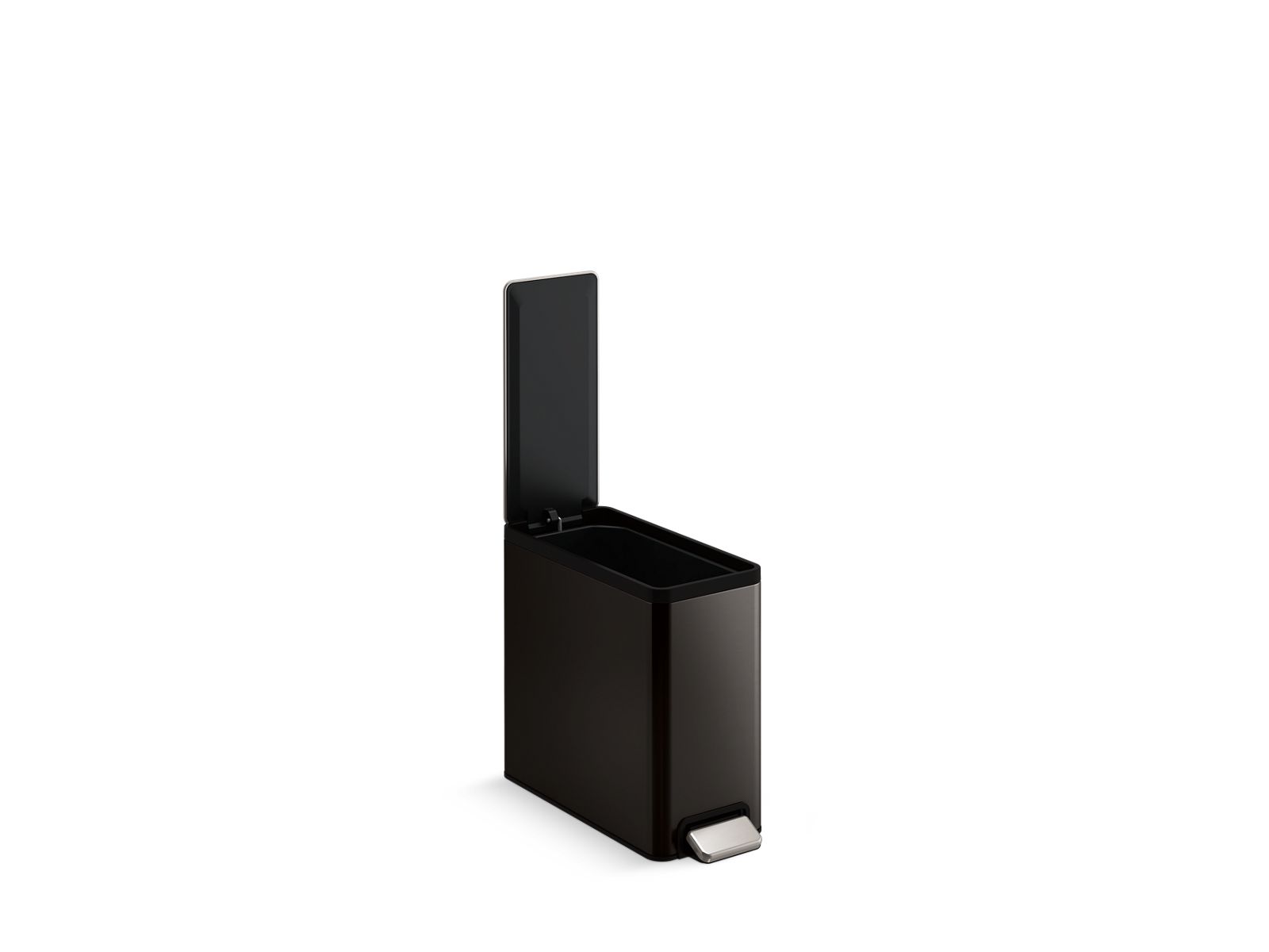 2.5-gallon slim step trash can