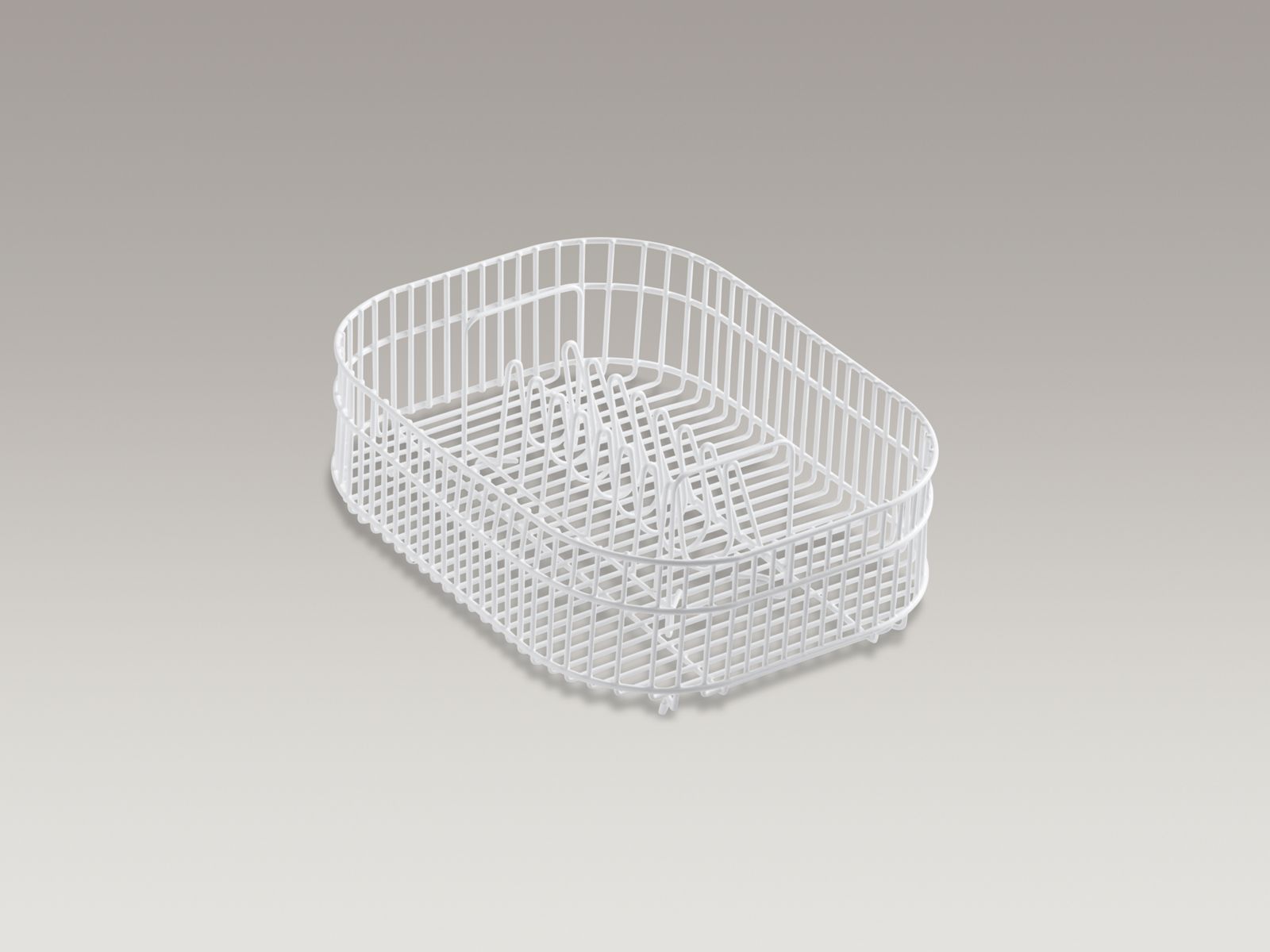 Coated wire rinse basket for Undertone(R) kitchen sinks, 12-1/2" x 16-3/4" x 5-1/2" (for large bowl only)