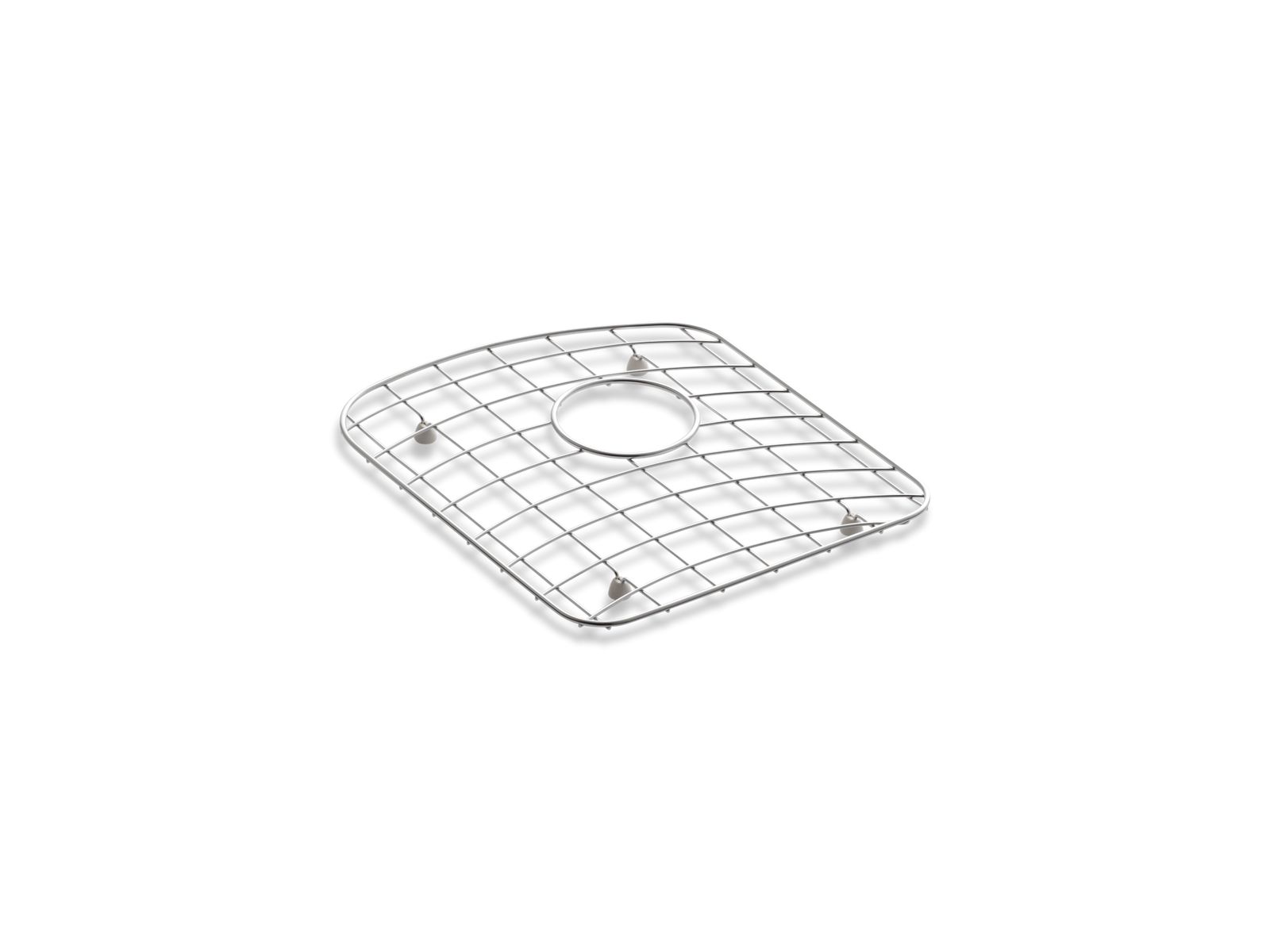 Langlade® Stainless steel sink rack, 14-13/16" x 12-1/2" for left-hand bowl of Langlade® Smart Divide® kitchen sink