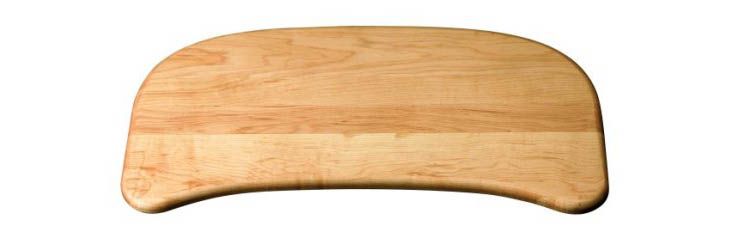 Hardwood cutting board fits Undertone(R) kitchen sink and Verse(TM) entertainment sink