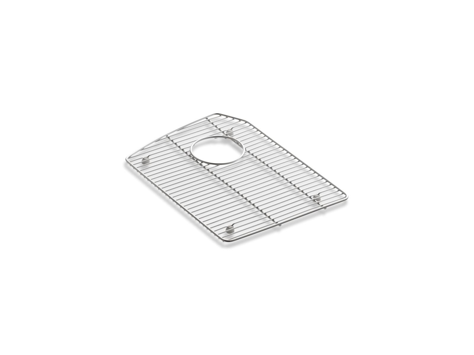 Stainless steel sink rack for left-hand bowl of Tanager(R) kitchen sink