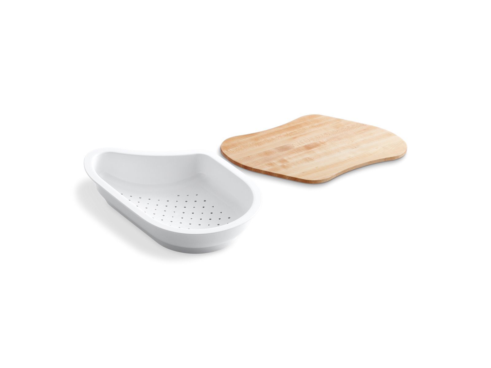 15-7/16" x 10-17/32" x 3-1/16" colander/cutting board for 9-1/4" x 15-3/8" bowl
