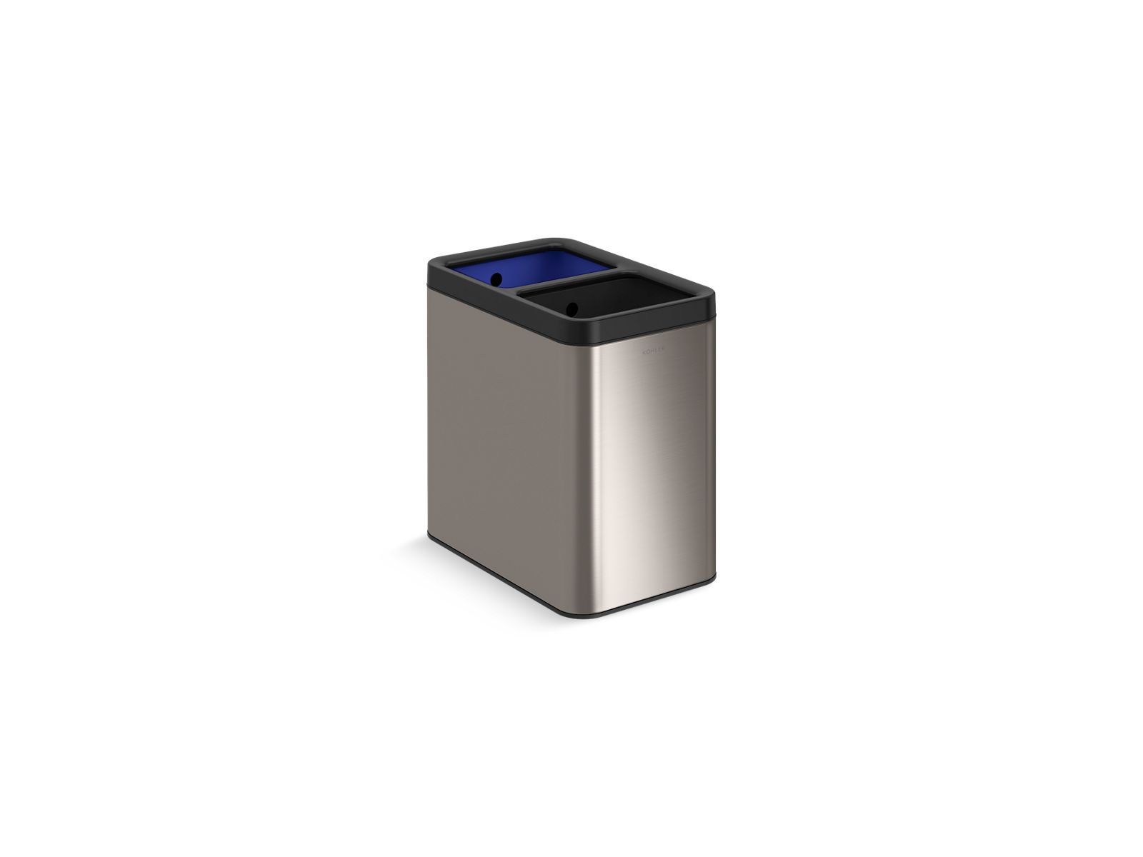 5-3/4-gallon dual-compartment open-top trash can