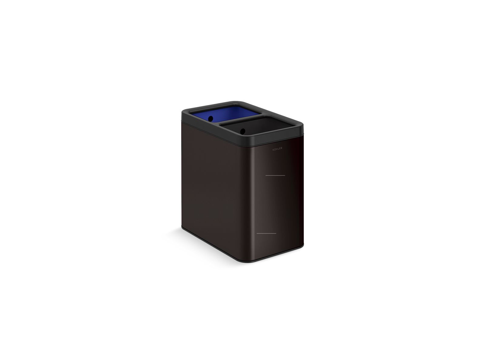 5-3/4-gallon dual-compartment open-top trash can