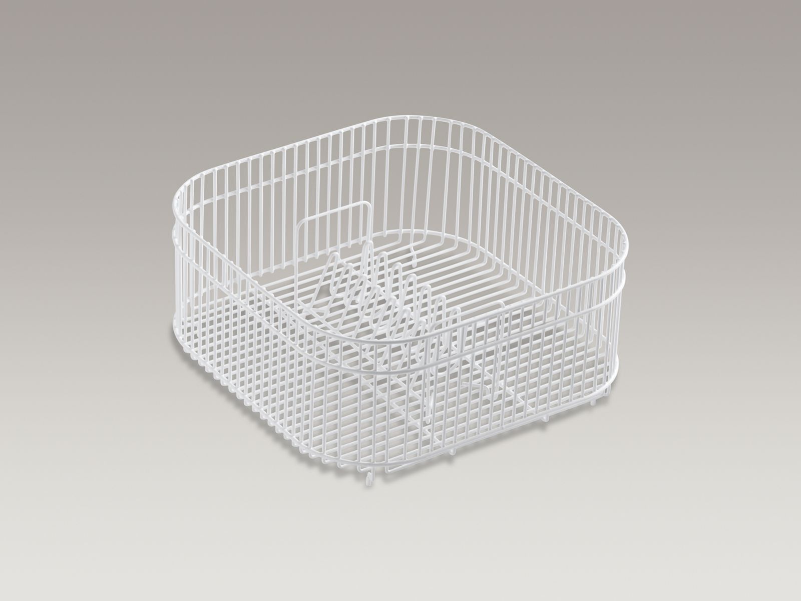 Undertone® Coated wire rinse basket for Undertone® kitchen sinks, 16-1/2" x 16-1/2" x 7-1/2"
