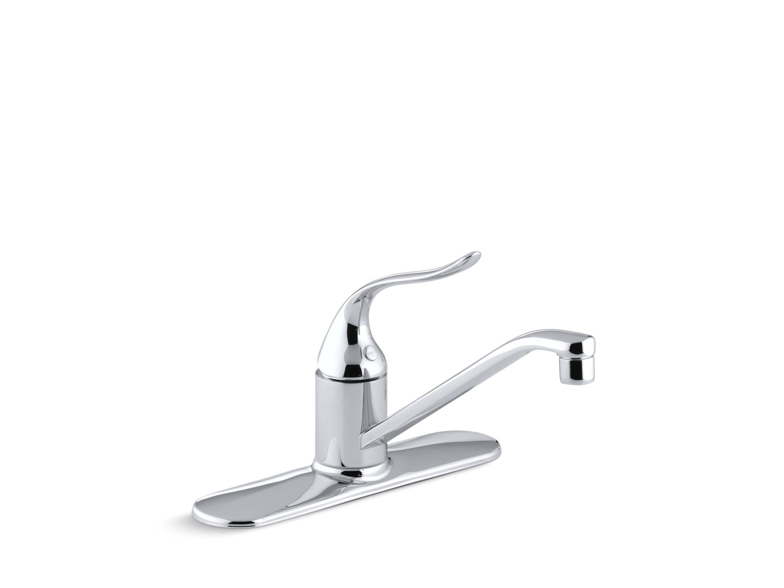 Coralais® Three-hole kitchen sink faucet with 8-1/2" spout, ground joints and lever handle