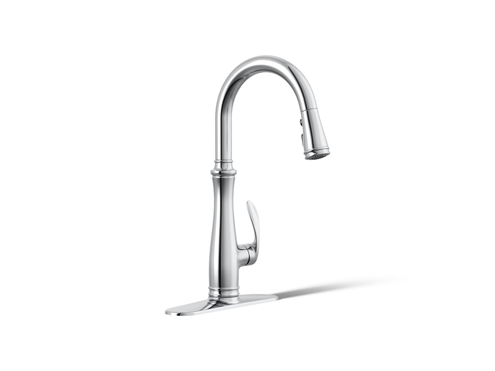 Bellera® Pull-down kitchen sink faucet with three-function sprayhead