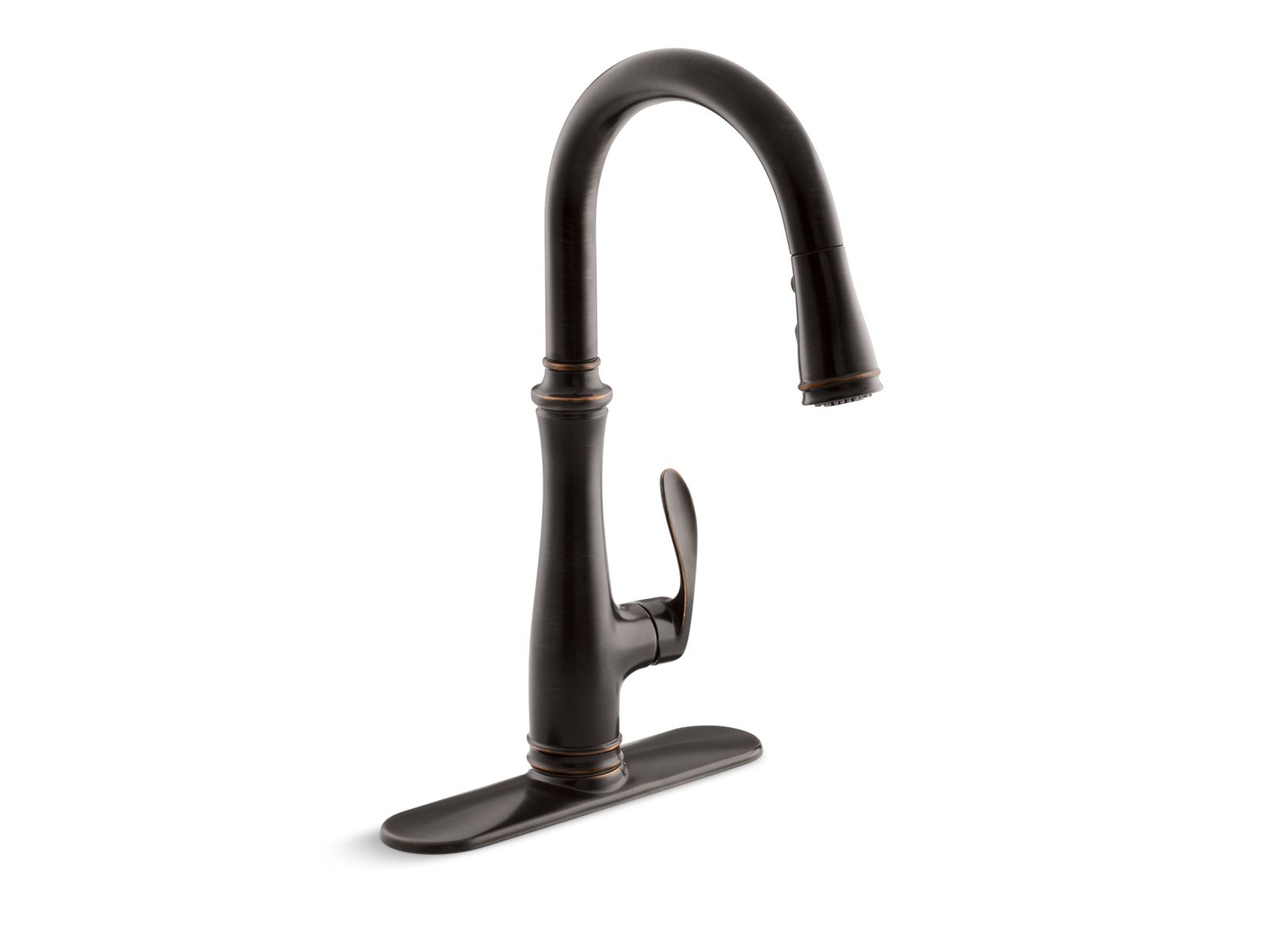 Bellera® Pull-down kitchen sink faucet with three-function sprayhead