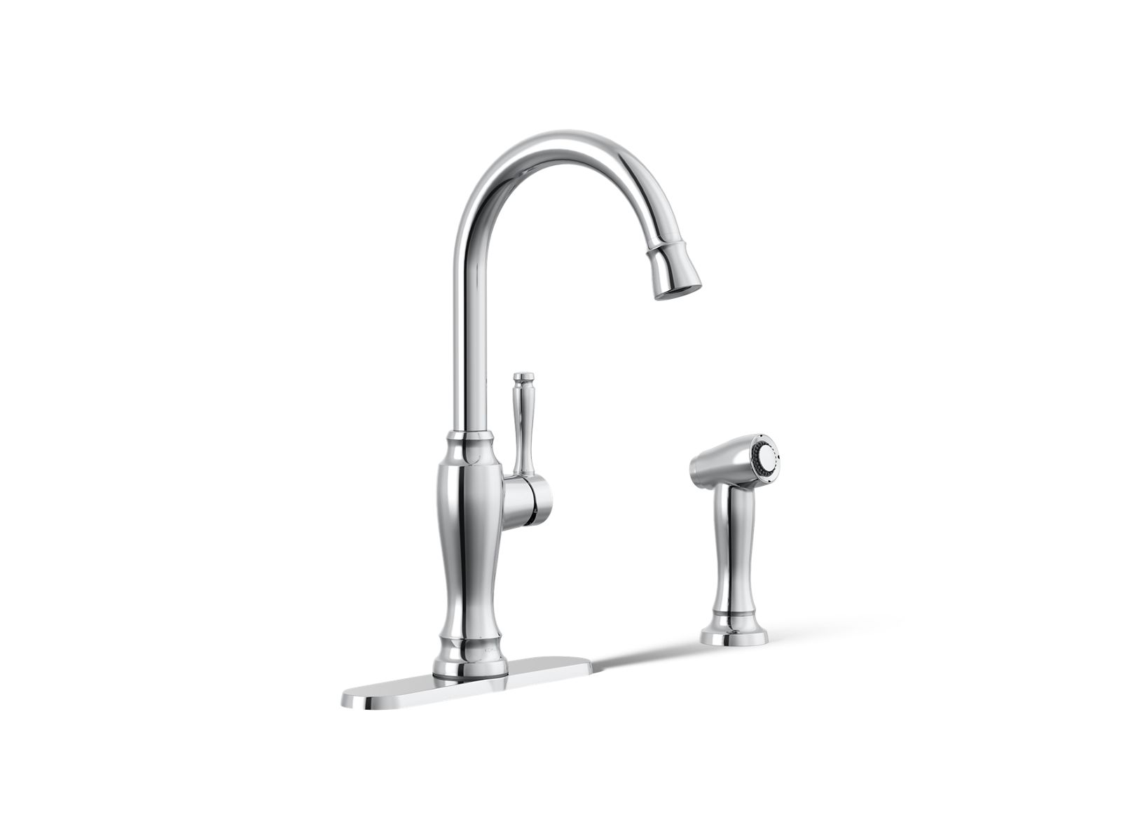 Arsdale® Single-handle kitchen faucet with sidespray
