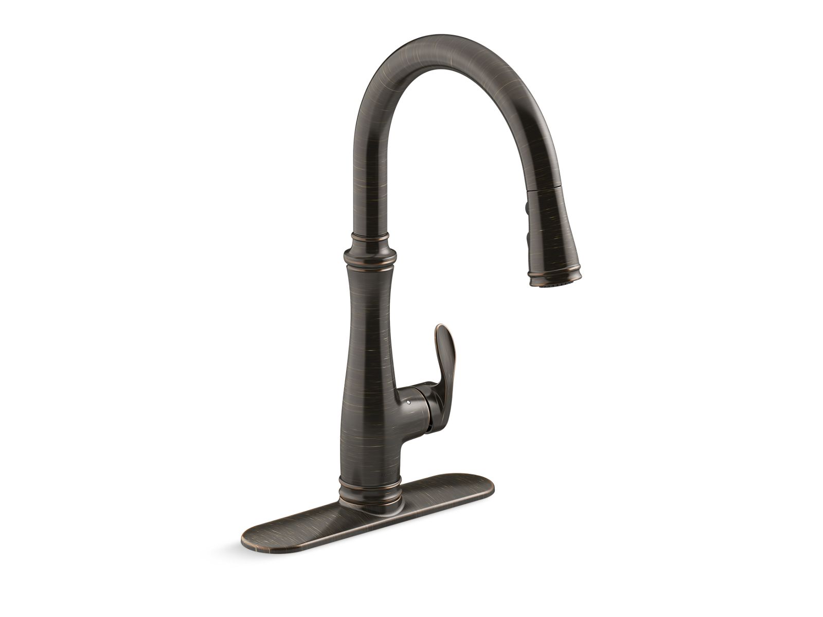 Bellera® Touchless pull-down kitchen sink faucet with three-function sprayhead