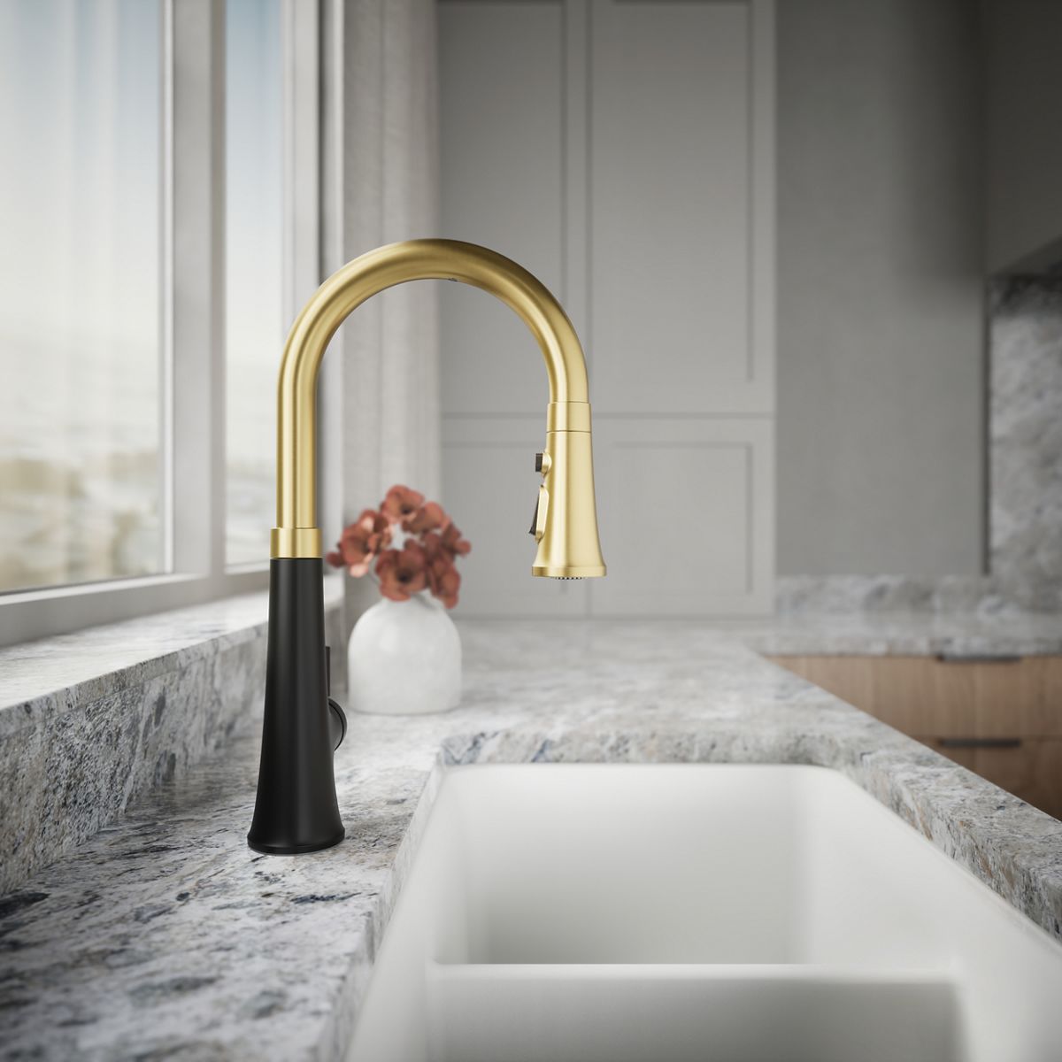 34440-tone-touchless-pull-down-kitchen-sink-faucet-with-three-function-sprayhead-40.jpg Tone® Touchless pull-down kitchen sink faucet with three-function sprayhead