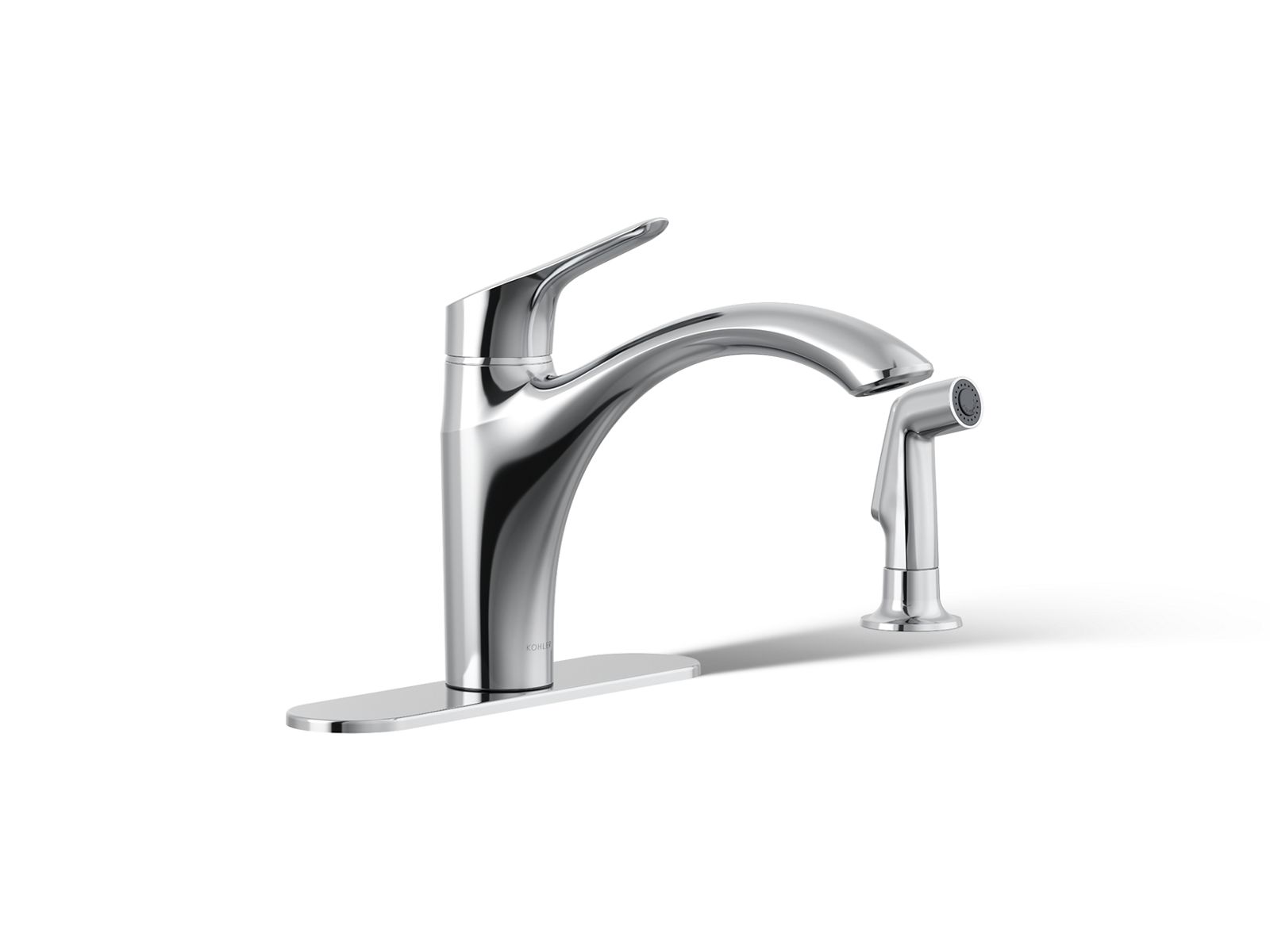 Rival® Single-handle kitchen sink faucet with side sprayer