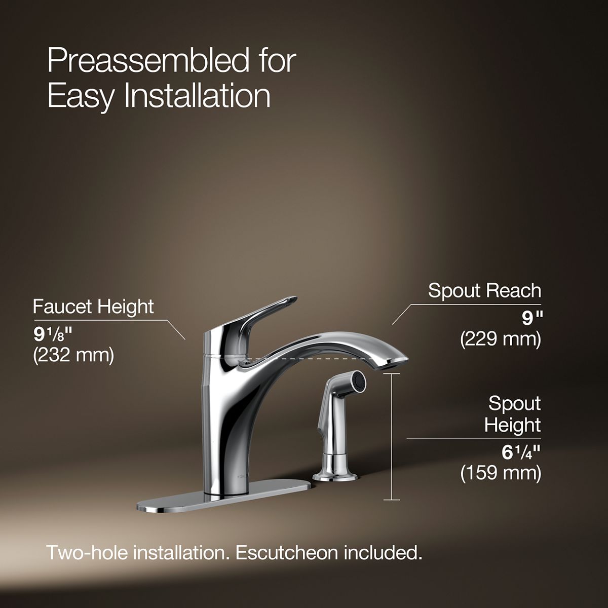 34465-rival-single-handle-kitchen-sink-faucet-with-side-sprayer-7.jpg Rival® Single-handle kitchen sink faucet with side sprayer