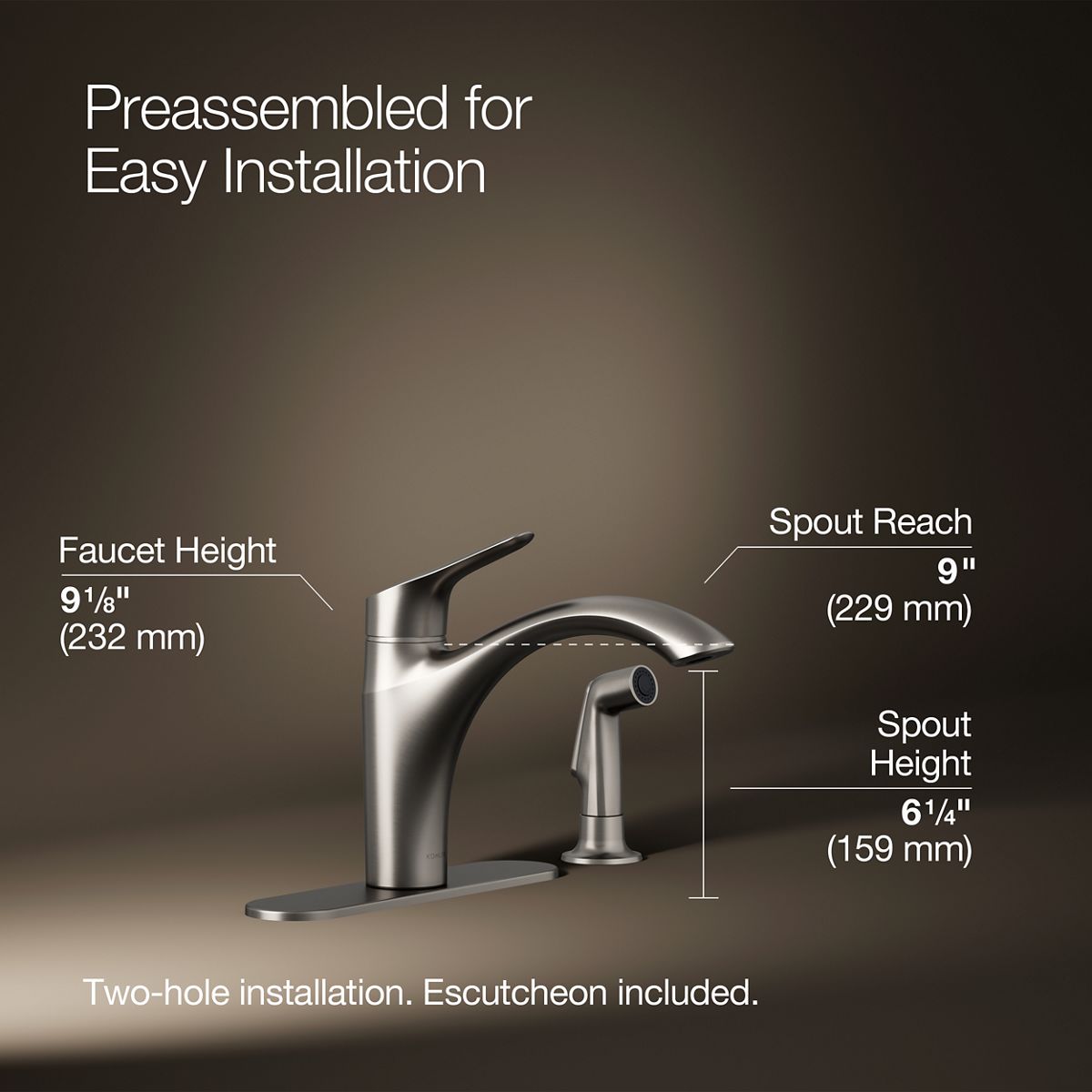 34465-rival-single-handle-kitchen-sink-faucet-with-side-sprayer-8.jpg Rival® Single-handle kitchen sink faucet with side sprayer