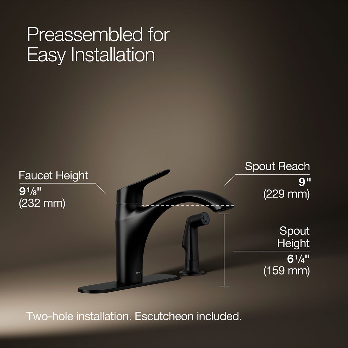 34465-rival-single-handle-kitchen-sink-faucet-with-side-sprayer-9.jpg Rival® Single-handle kitchen sink faucet with side sprayer