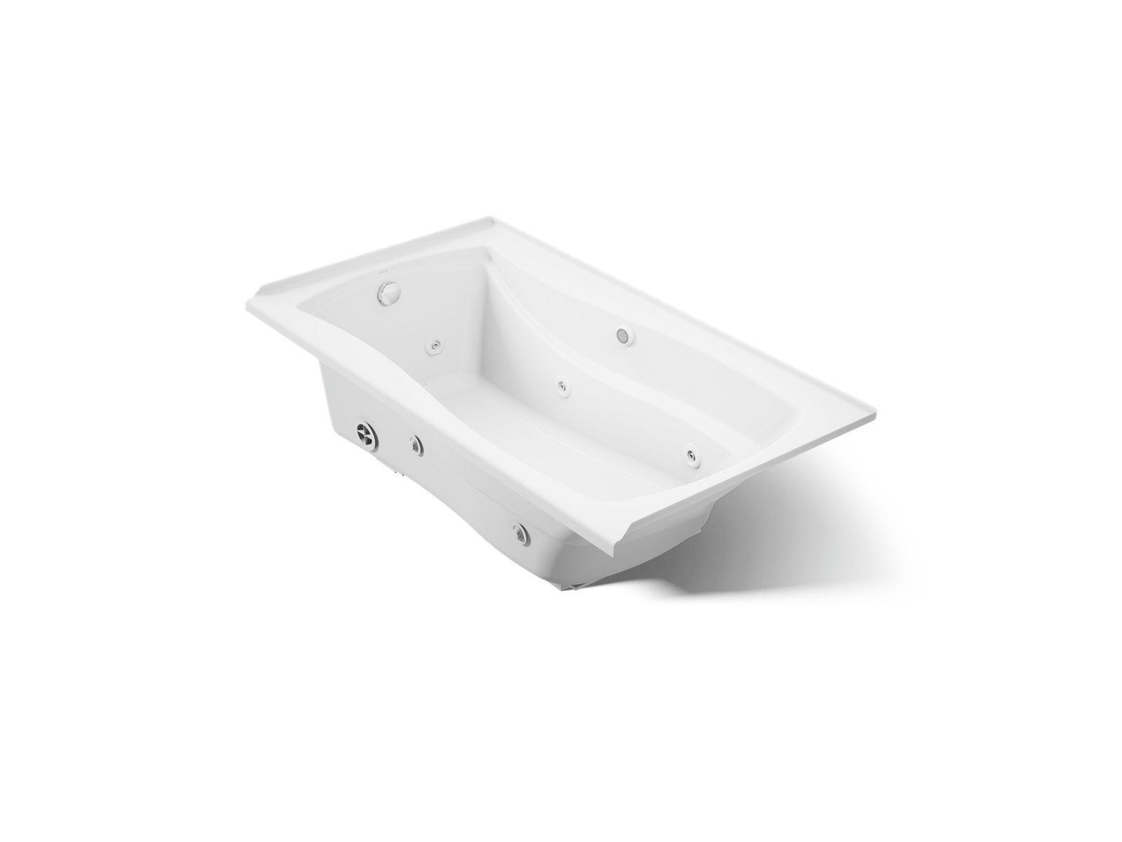 3449-mariposa-66-x-36-alcove-whirlpool-bath-with-bask-heated-surface-left-drain-1.jpg Mariposa® 66" x 36" alcove whirlpool bath with Bask® heated surface, left drain