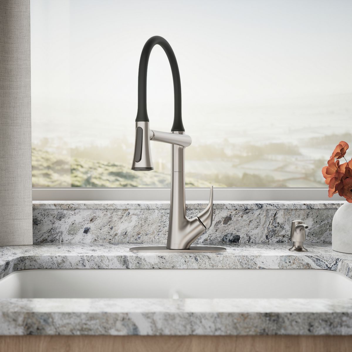 34570-arise-pull-down-kitchen-sink-faucet-with-two-function-sprayhead-10.jpg Arise® Pull-down kitchen sink faucet with two-function sprayhead