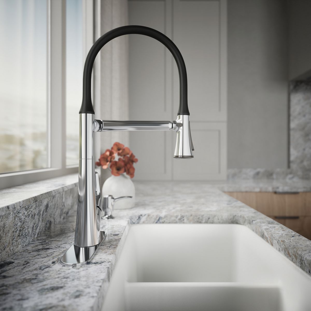 34570-arise-pull-down-kitchen-sink-faucet-with-two-function-sprayhead-13.jpg Arise® Pull-down kitchen sink faucet with two-function sprayhead