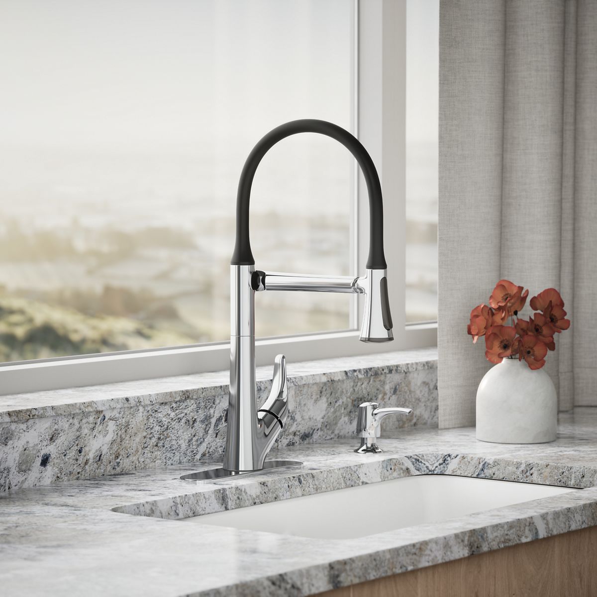 34570-arise-pull-down-kitchen-sink-faucet-with-two-function-sprayhead-3.jpg Arise® Pull-down kitchen sink faucet with two-function sprayhead